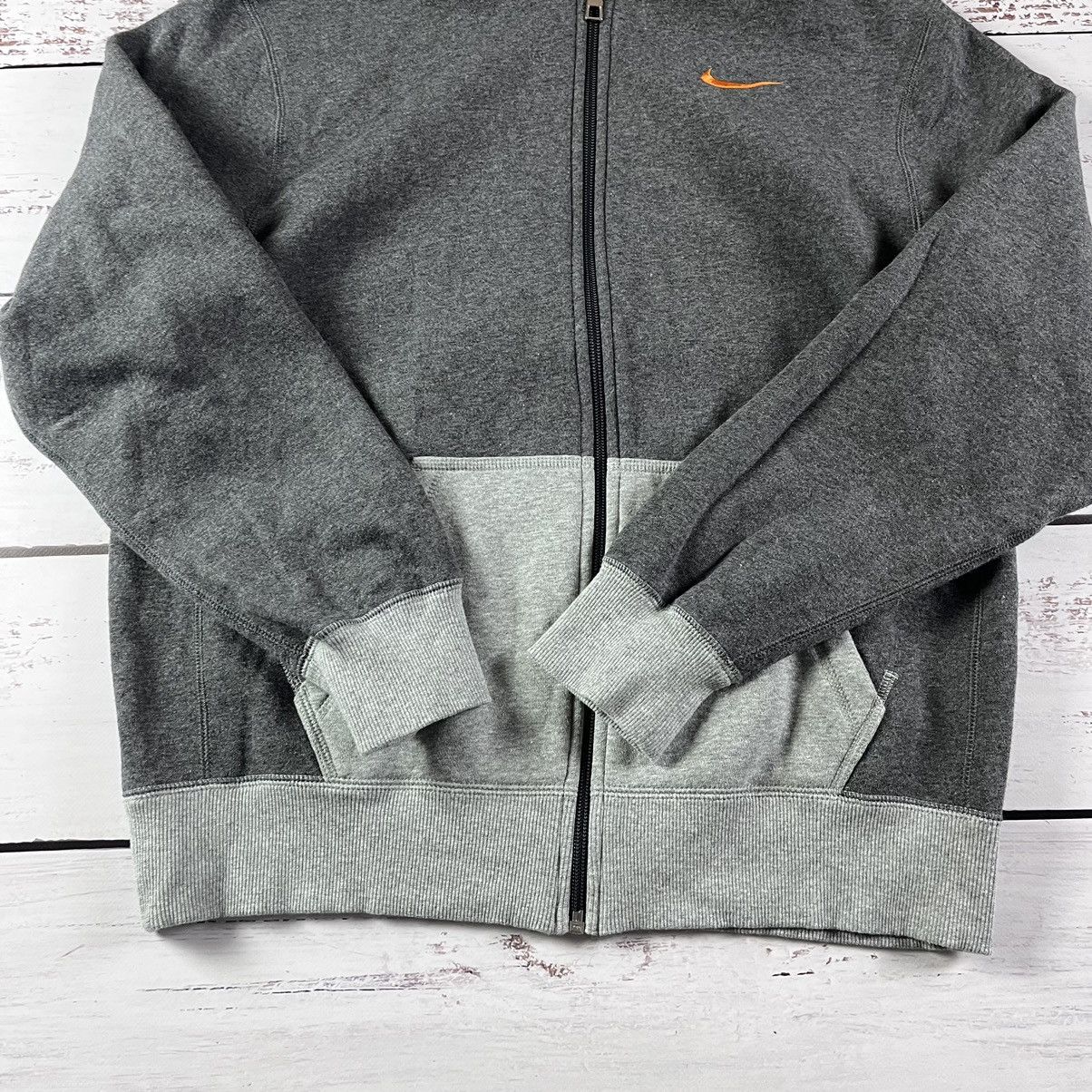 Nike × Vintage 00s Vintage Nike Zip Hoodie Sportswear Swoosh Size US L / EU 52-54 / 3 - 5 Thumbnail