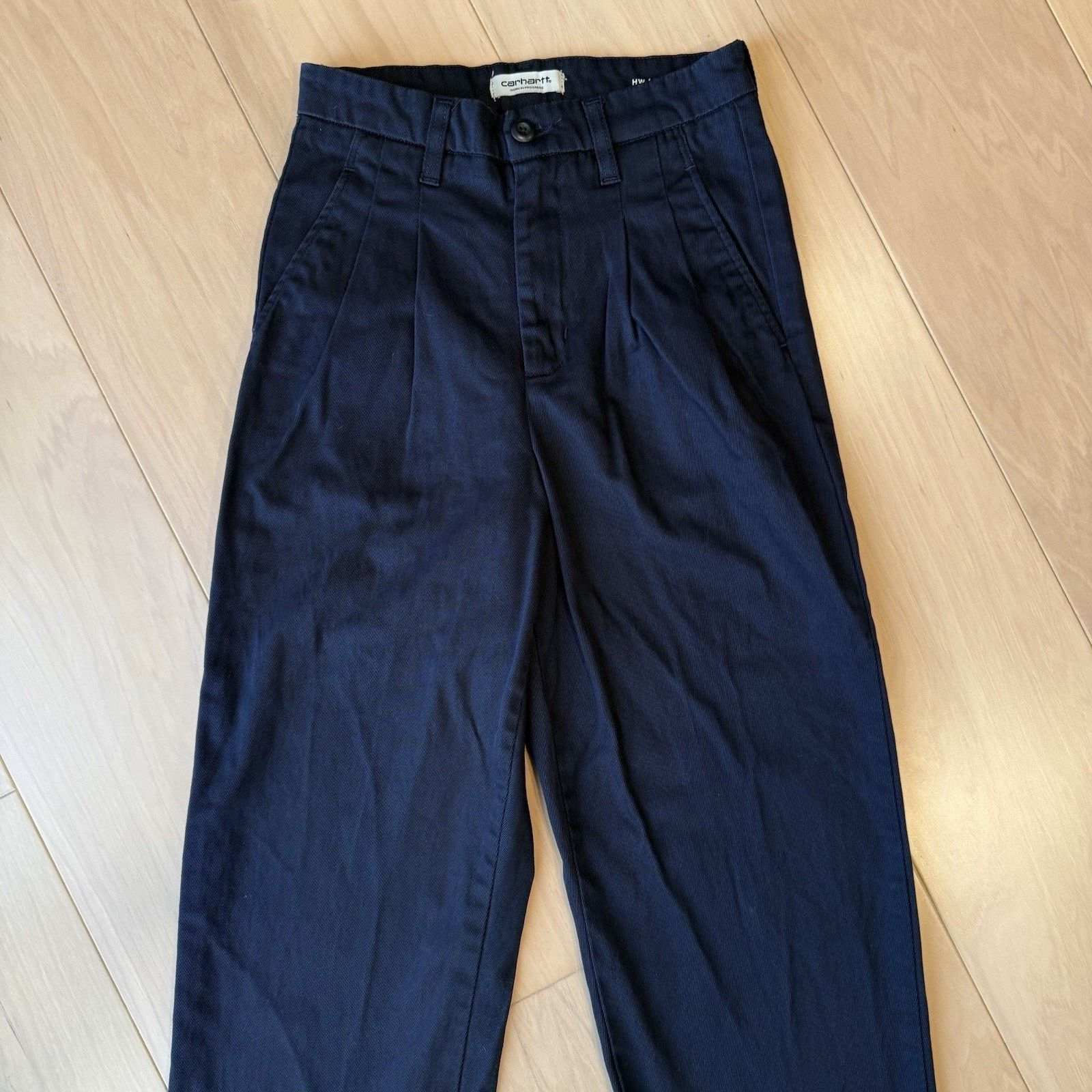 Carhartt Wip Carhartt WIP Cara Pants W 25 Blue High Waisted Straight Size 25" / US 0 / IT 36 - 3 Thumbnail