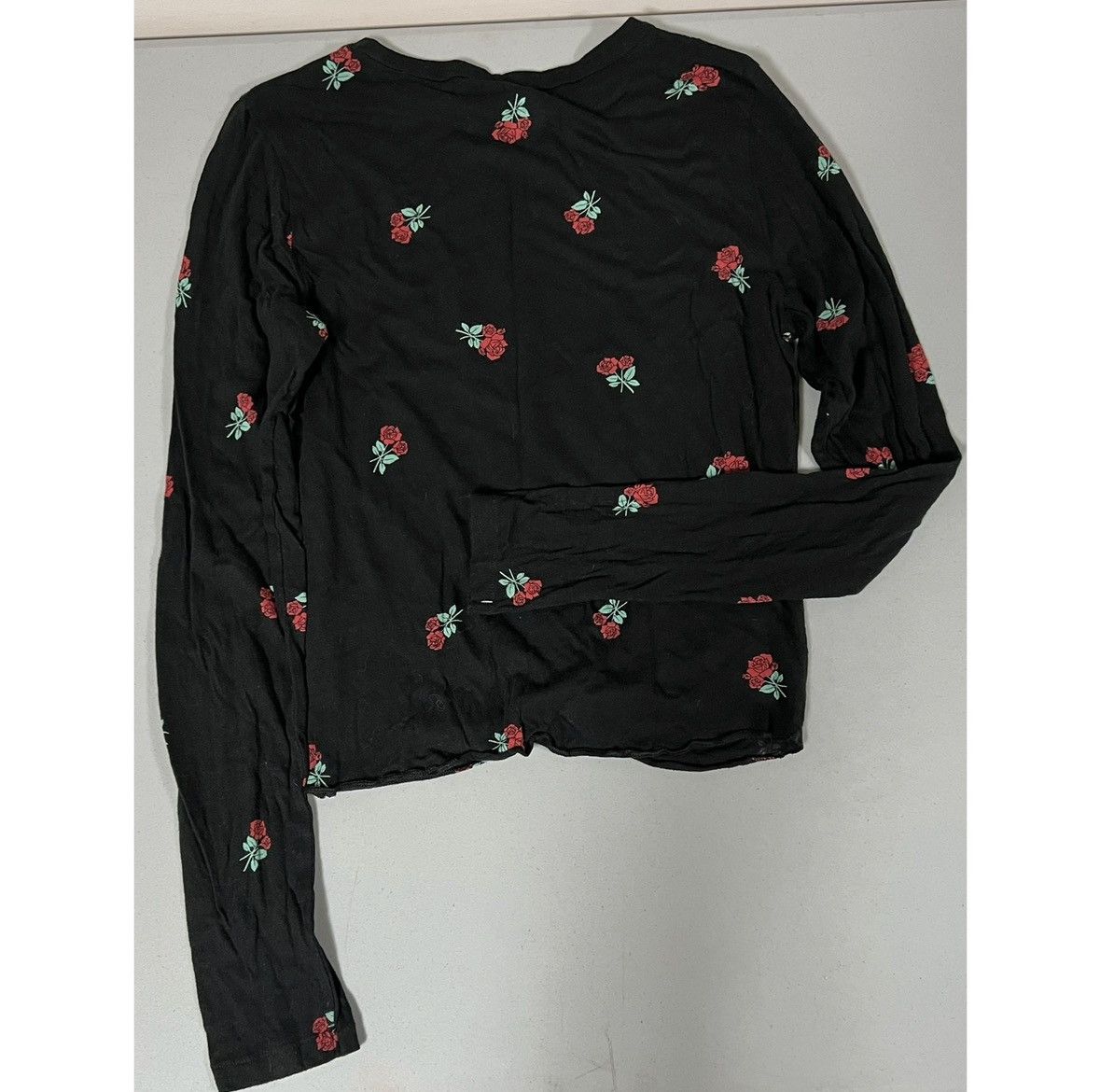 Victoria's Secret PINK Rose Floral Graphic Tee T-Shirt Top Blouse Size XS 🌹 Size XS / US 0-2 / IT 36-38 - 2 Thumbnail