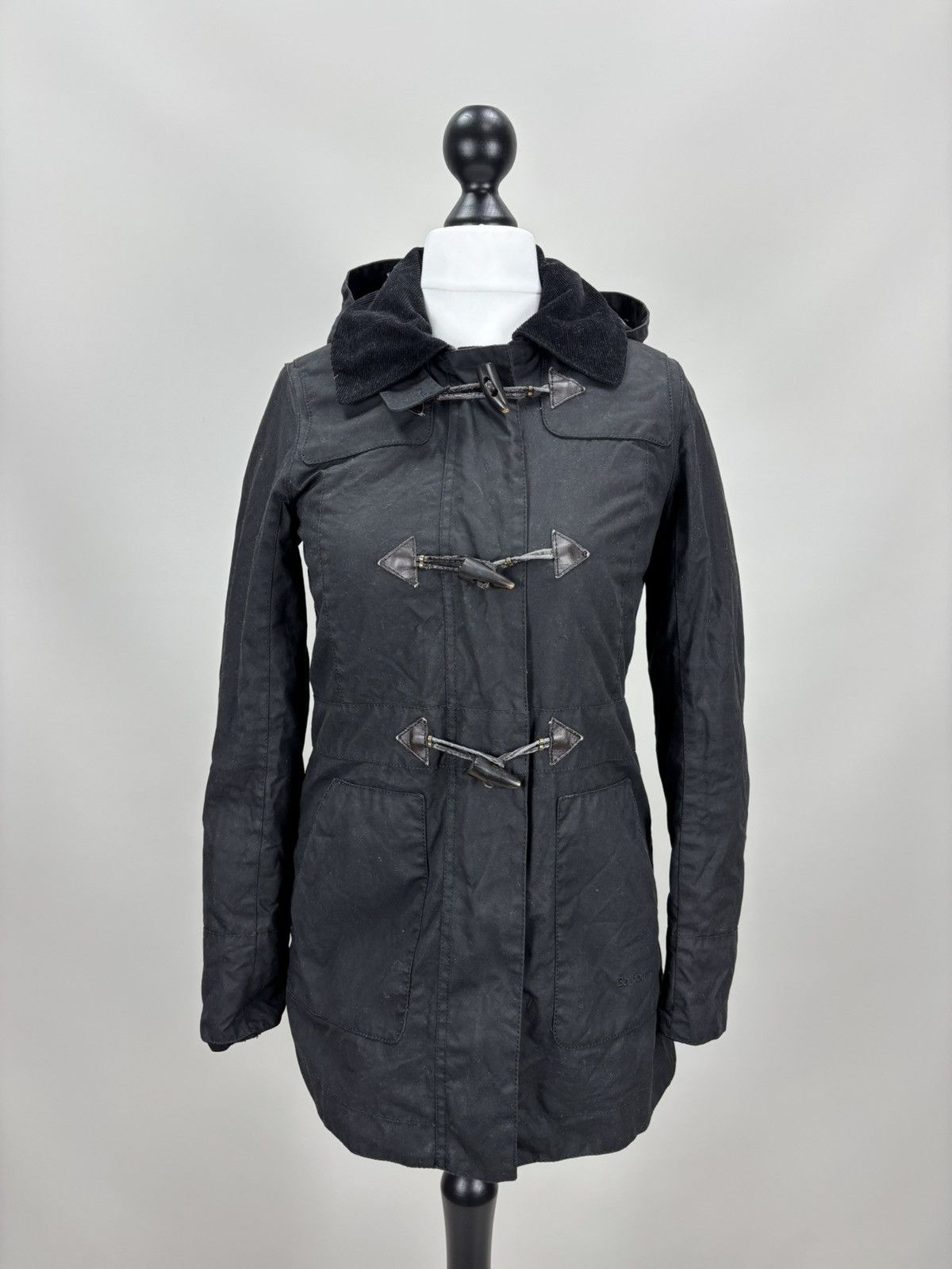 Barbour Womens waxed jacket Barbour Buttermere Duffle Coat Size UK 8 Size S / US 4 / IT 40 - 2 Thumbnail