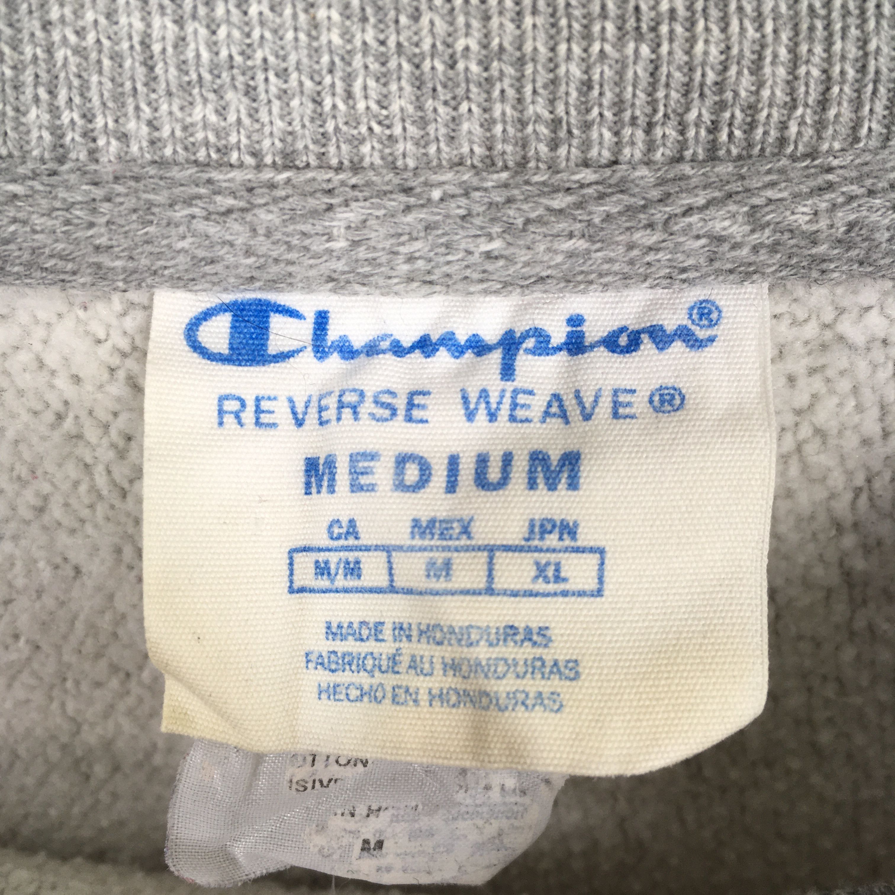 Champion × Vintage Vintage 90s Champion Reverse Weave Gray Sweatshirt Medium Size US M / EU 48-50 / 2 - 5 Thumbnail