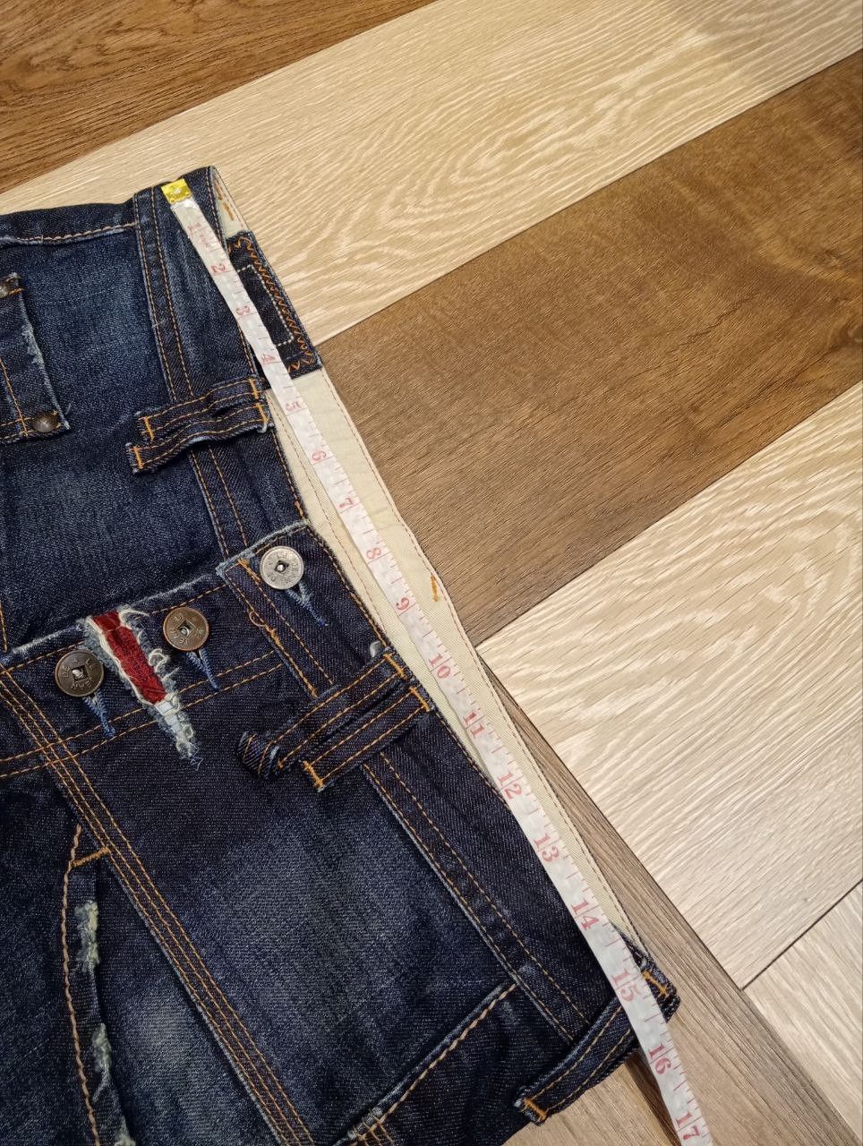 Marithe + Francois Girbaud MARITHE FRANCOIS GIRBAUD JEANS MULTI-BUTTON BLUE DENIM Size US 31 - 16 Thumbnail