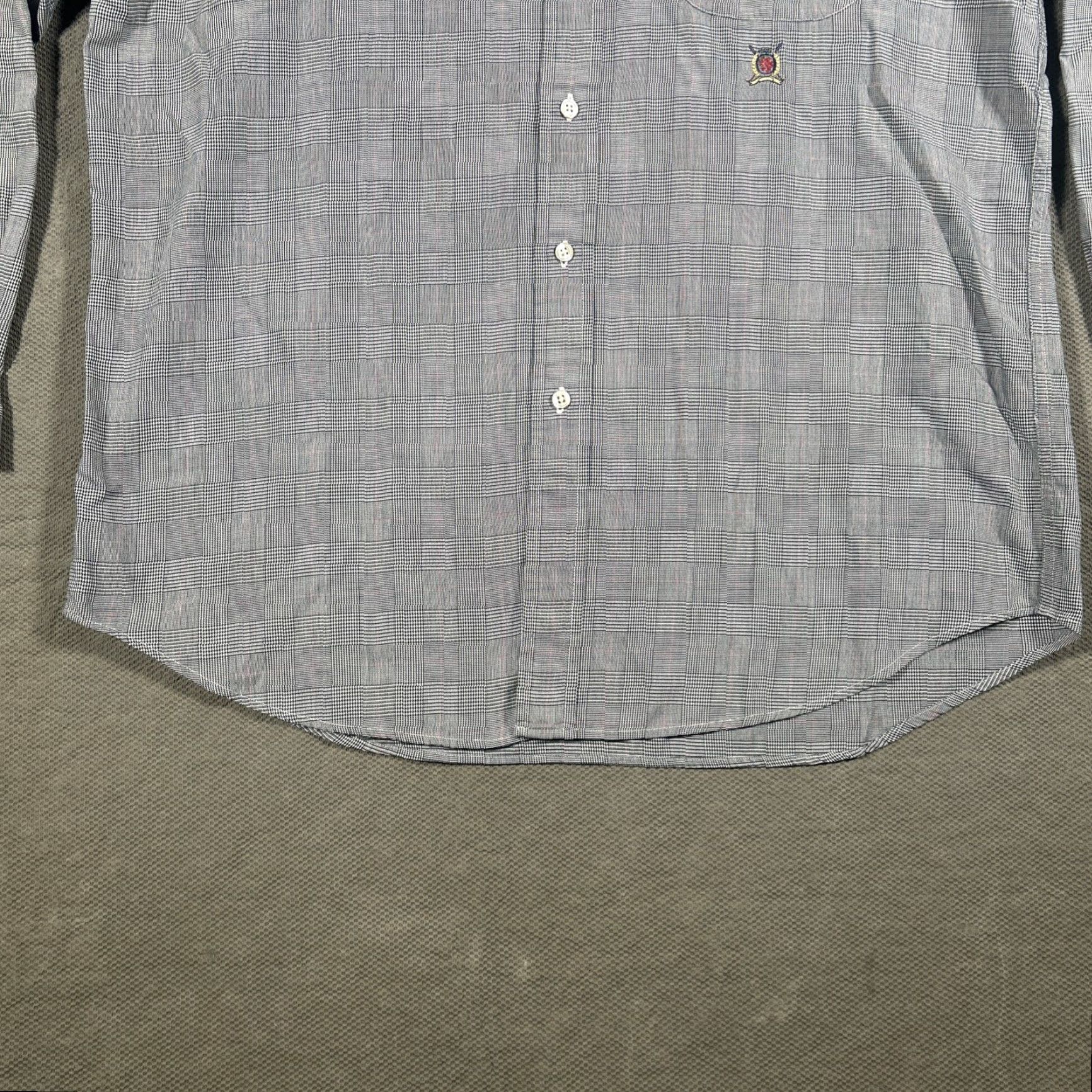 Tommy Hilfiger Tommy Hilfiger Golf Plaid Mens Button Down Long Sleeve Shirt Large Cotton Size US L / EU 52-54 / 3 - 6 Thumbnail
