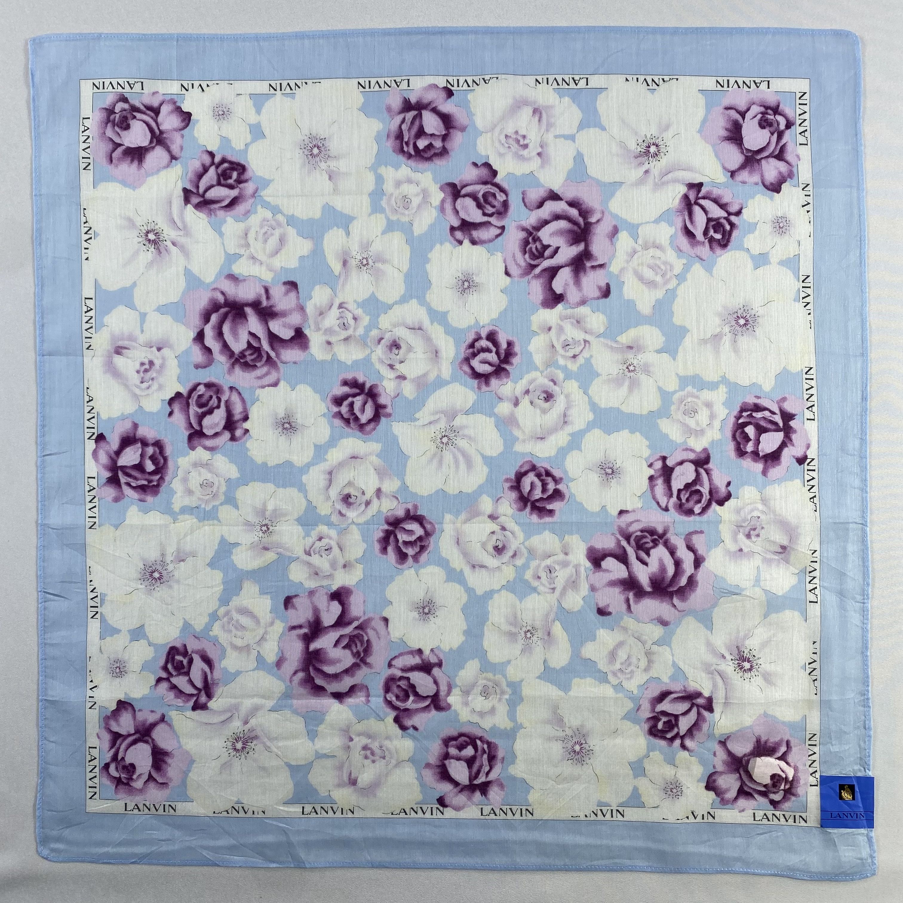 Lanvin × Vintage Lanvin Handkerchief / Neckerchief / Bandana-P1449 Size ONE SIZE - 1 Thumbnail