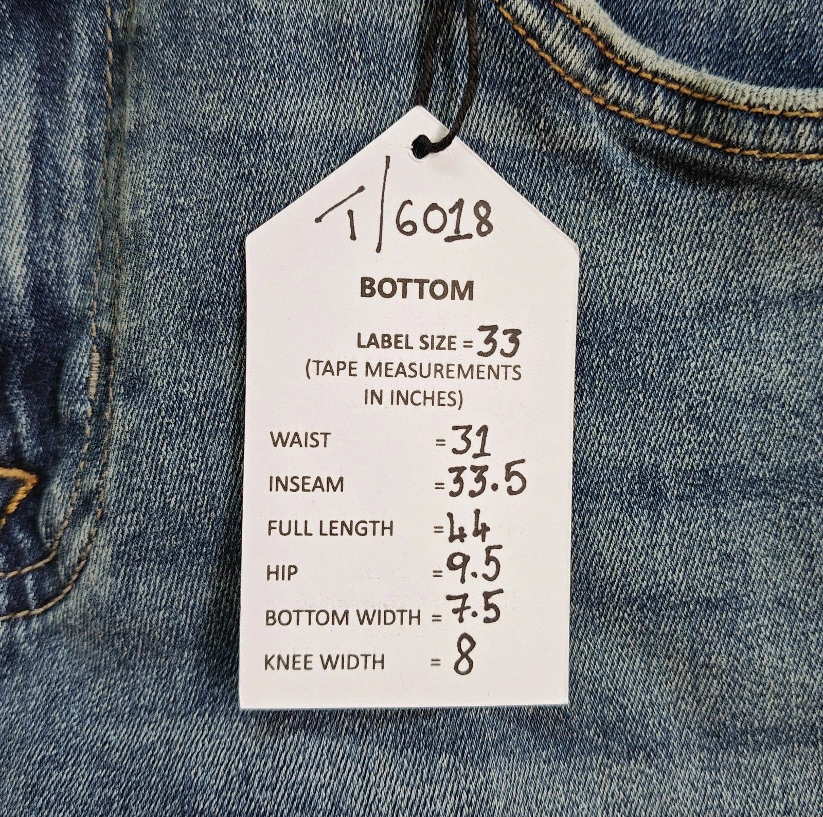 7 For All Mankind 7 For All ManKind The Straight Champlin JEANS T / 6018 Size US 33 - 6 Thumbnail