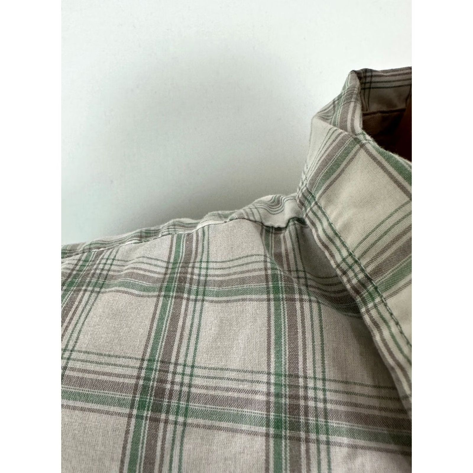 Wrangler Wrangler Shirt Men 2XL Button-Up Plaid Short Sleeve Wrinkle-Resistant Casual Work Shirt White Size US XXL / EU 58 / 5 - 5 Thumbnail
