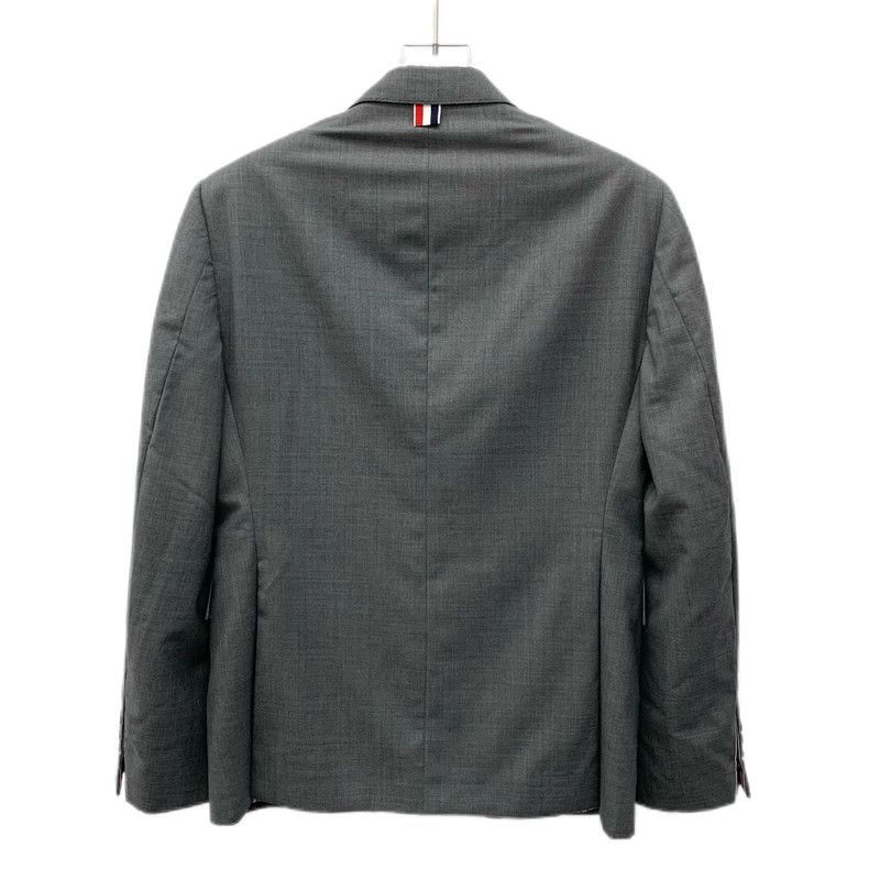 Thom Browne Thom browne Gray wool lapel single-breasted long-sleeved su Size US S / EU 44-46 / 1 - 2 Thumbnail