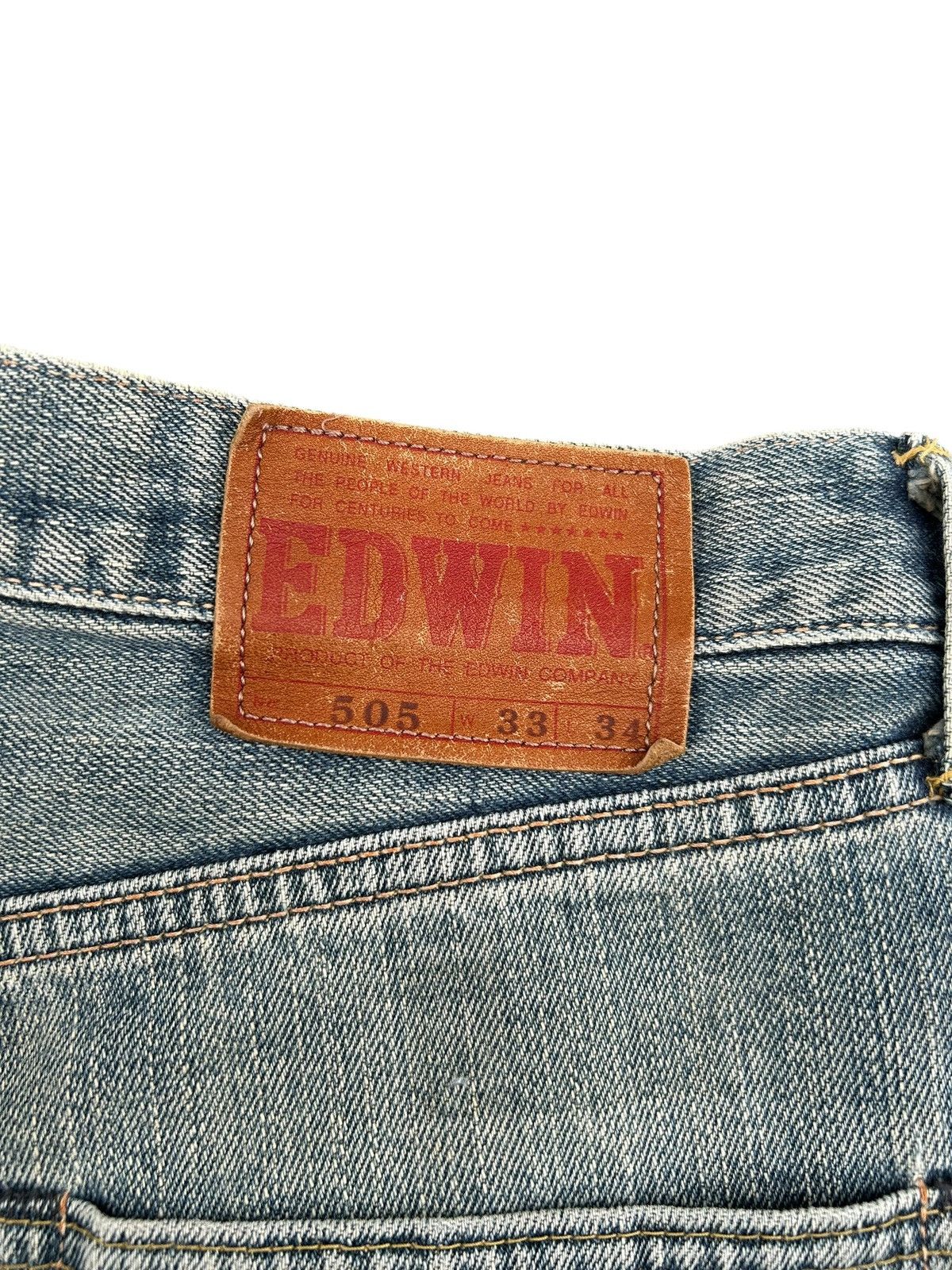 Kapital Vintage Edwin 505 Selvedge Distressed Denim Jeans Size US 33 - 10 Thumbnail