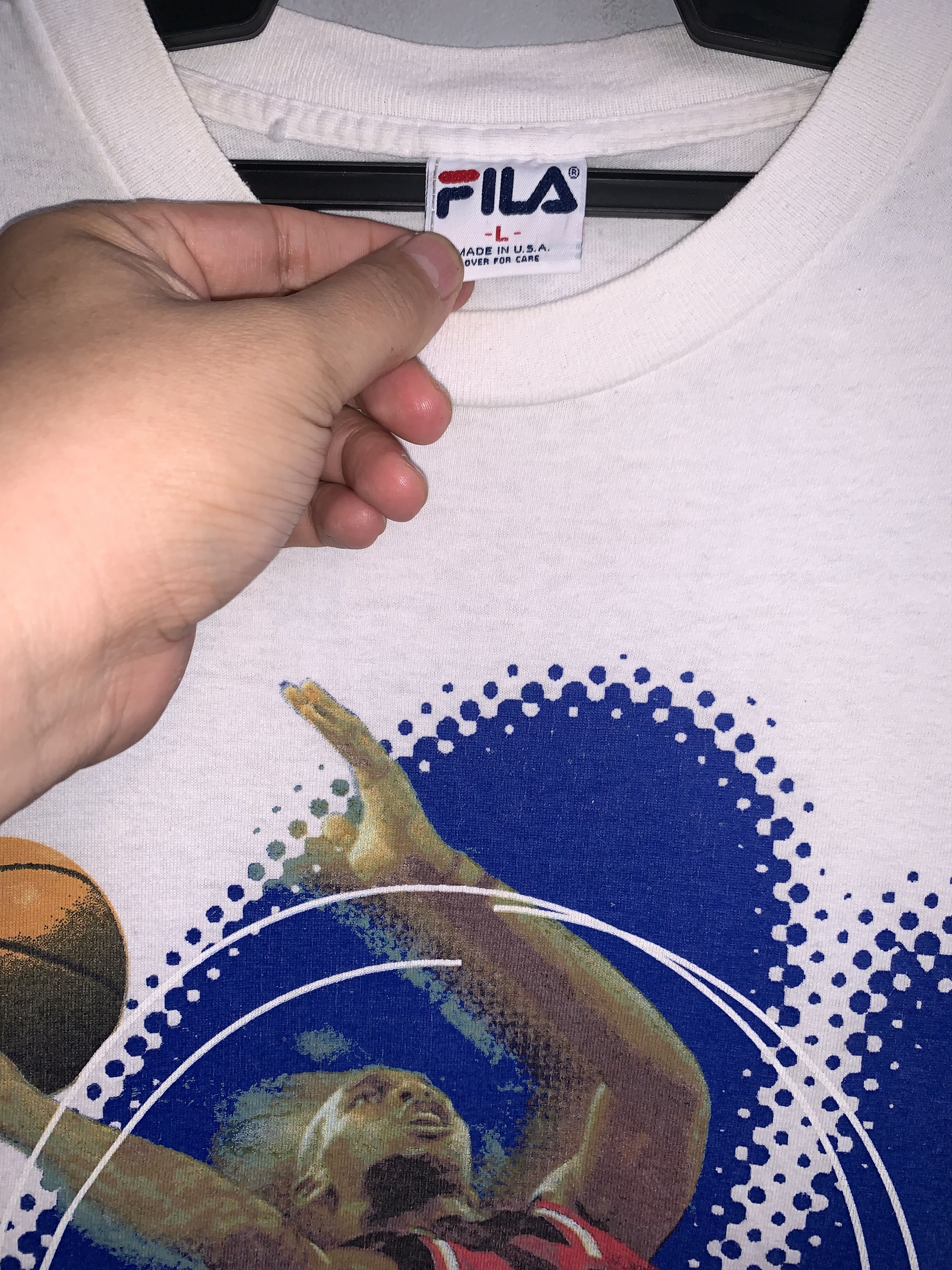 NBA Jerry Stackhouse Nba Fila Shirt Size US L / EU 52-54 / 3 - 2 Thumbnail