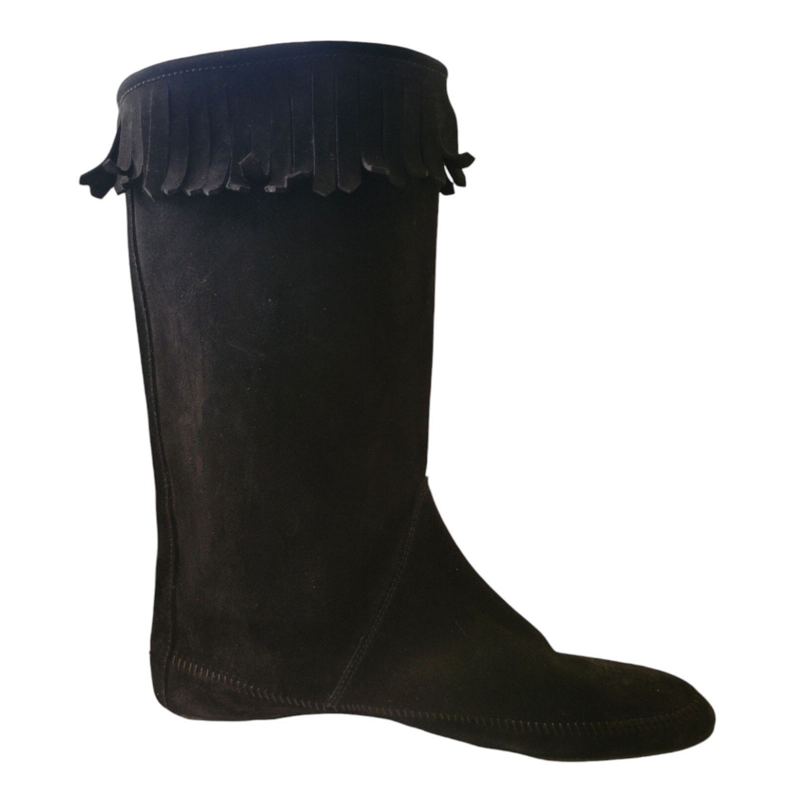 Jimmy Choo Jimmy Choo Wave Suede Fringe Trim Mid-Calf Flat Boots 39.5 Size US 8.5 / IT 38.5 - 2 Thumbnail