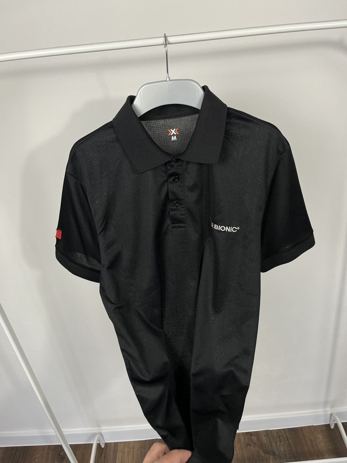 Other X-Bionic black polo shirt M size Swiss flag techwear Size US M / EU 48-50 / 2 - 7 Thumbnail