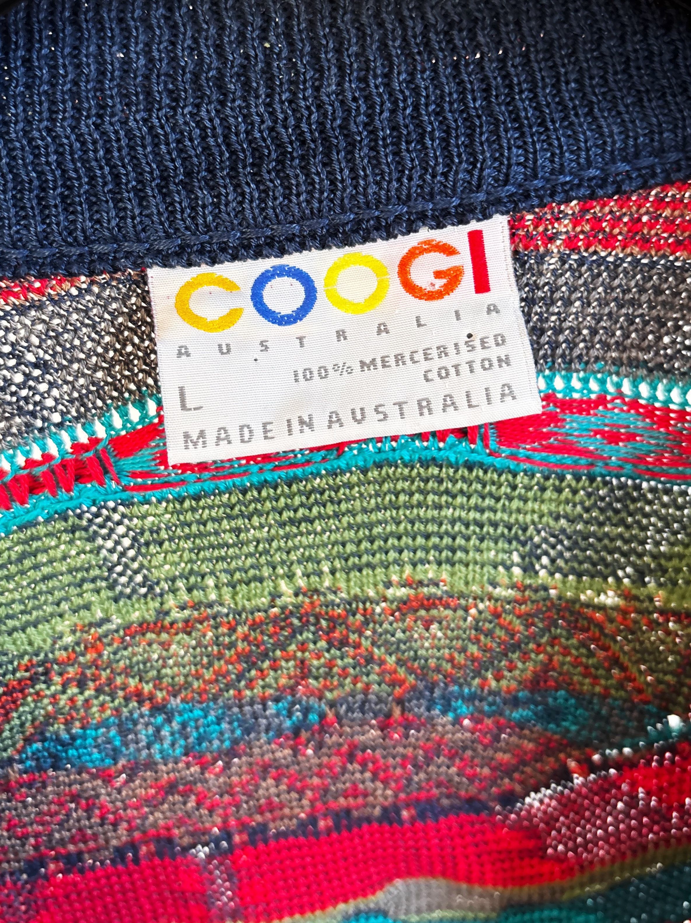 Coogi Vintage COOGI Cotton Cardigan – Size L Size US L / EU 52-54 / 3 - 4 Thumbnail