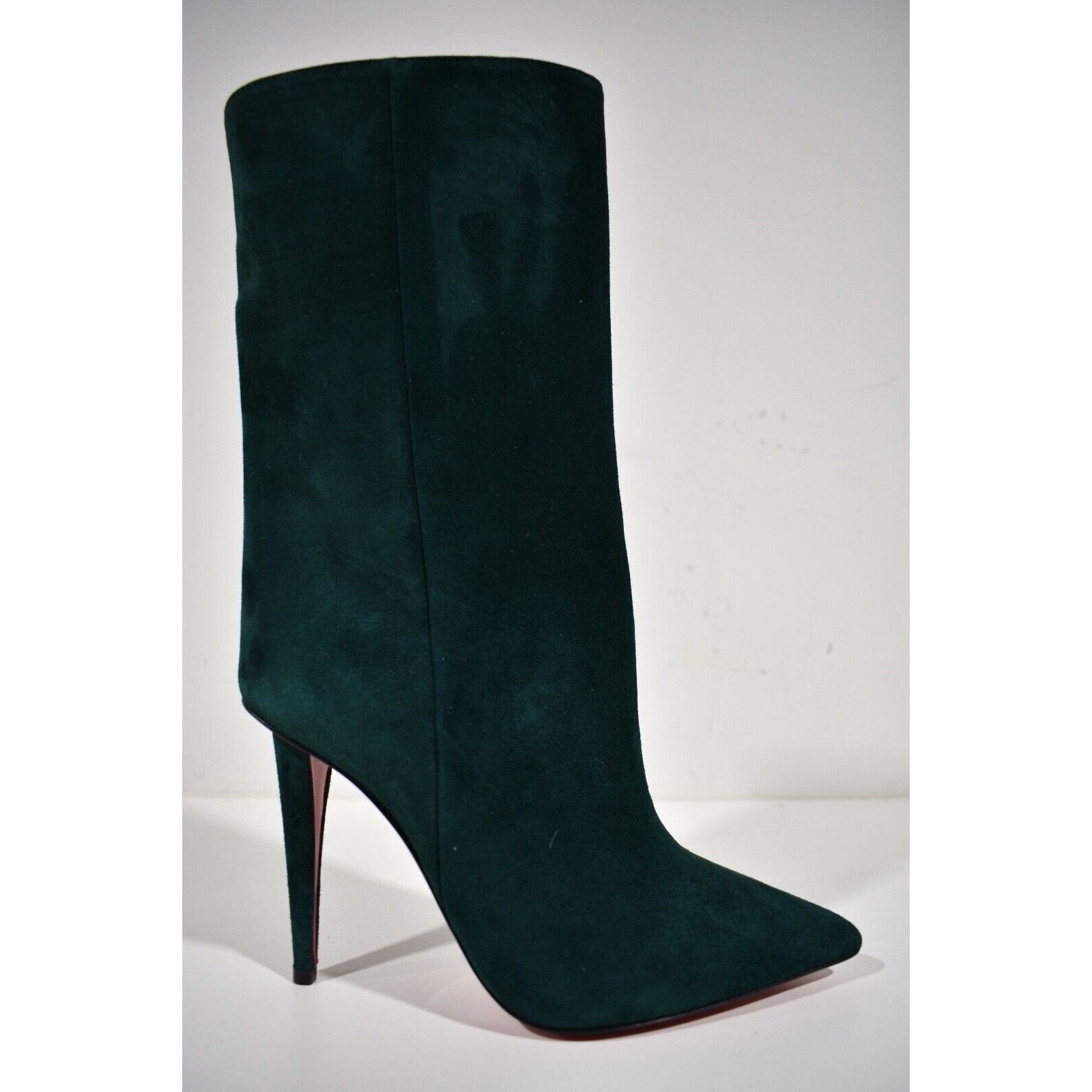 Christian Louboutin Christian Louboutin Astrilarge Booty 100 Vosges Green Suede Size US 9.5 / IT 39.5 - 2 Thumbnail