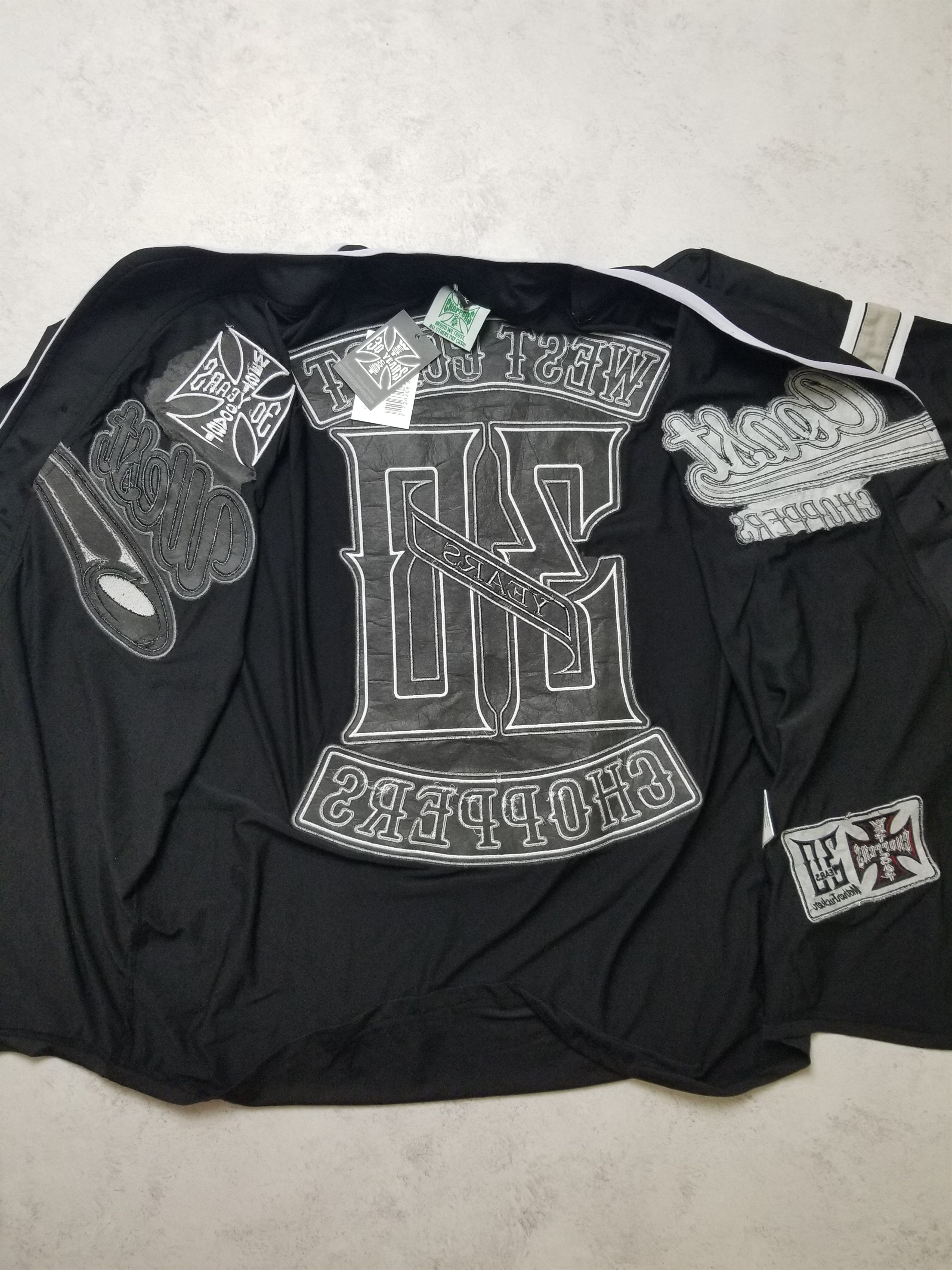 West Coast Choppers 30 Years Anniversary Limited Baseball Jersey Shirt Size US XXL / EU 58 / 5 - 9 Thumbnail