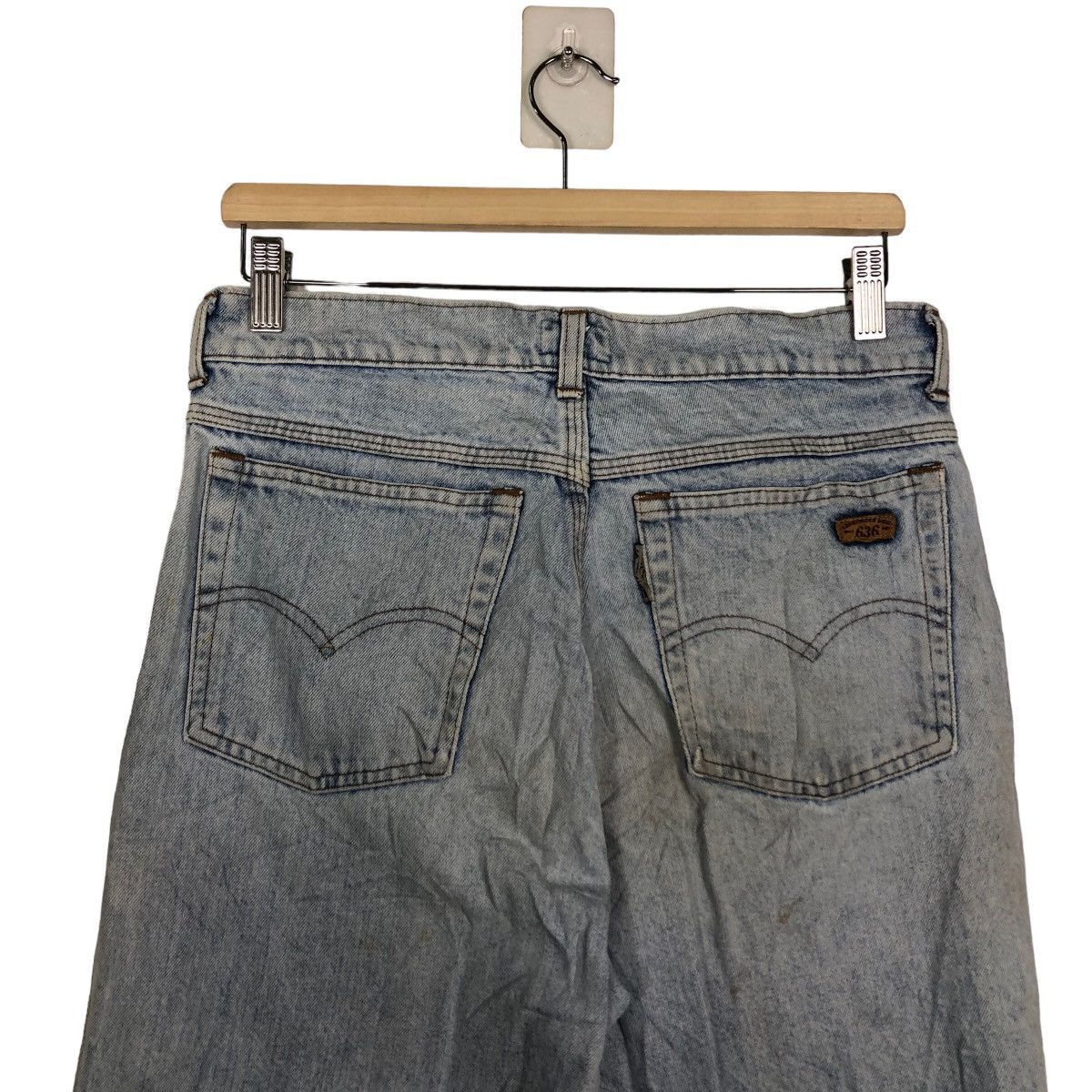 Levi's 🔥80’s Vintage Levi’s Acid Wash Design Straight Cut Denim Size US 28 / EU 44 - 9 Thumbnail