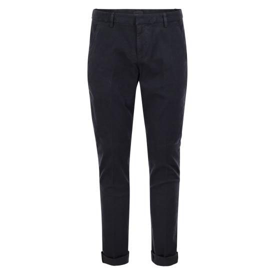 Dondup DONDUP Men Straight Pants UP235GSE043UPTD BLACK Size US 34 / EU 50 - 1 Thumbnail
