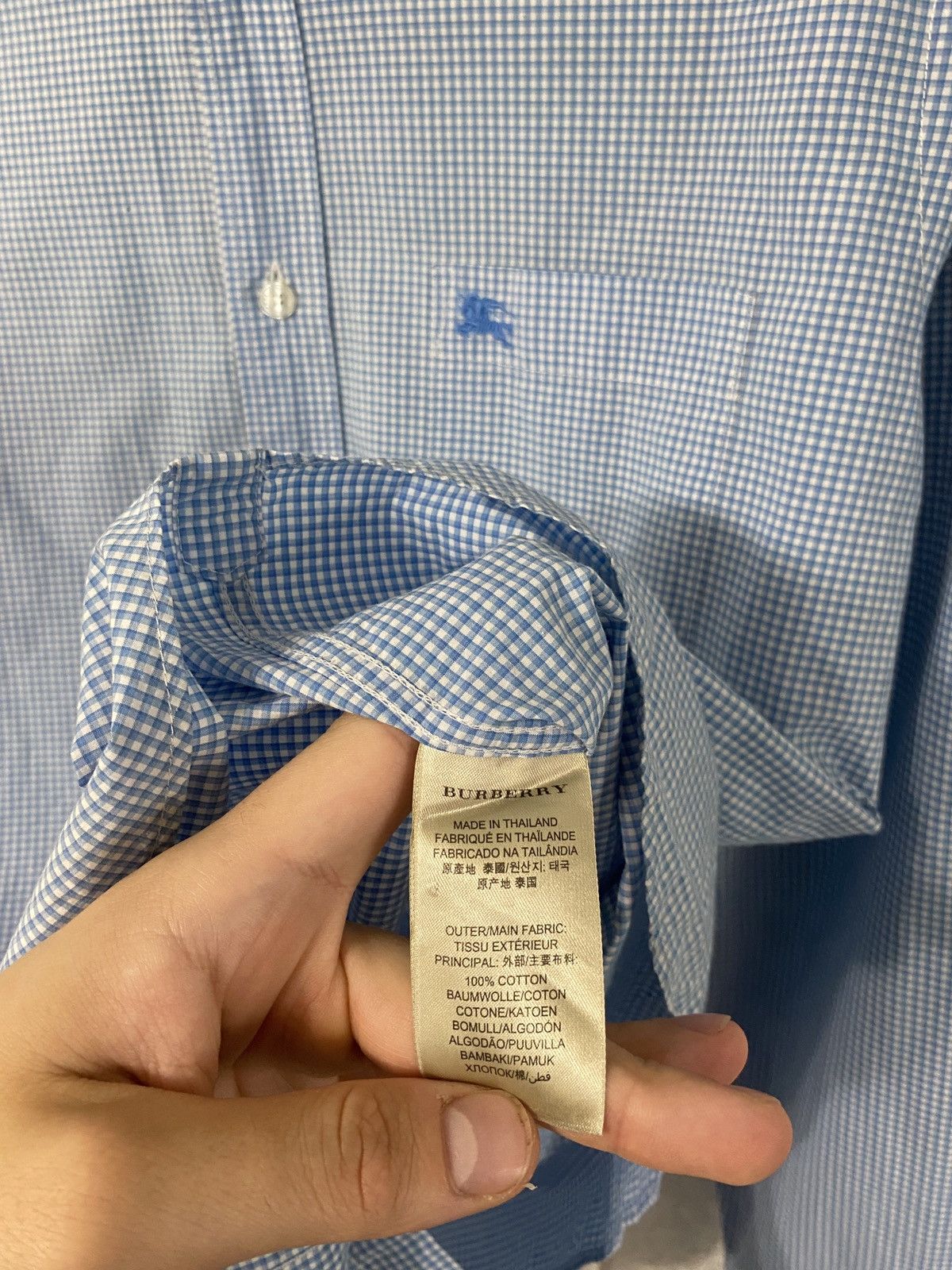 Burberry BURBERRY BRIT Shirt Casual Formal Check Men Size US L / EU 52-54 / 3 - 4 Thumbnail