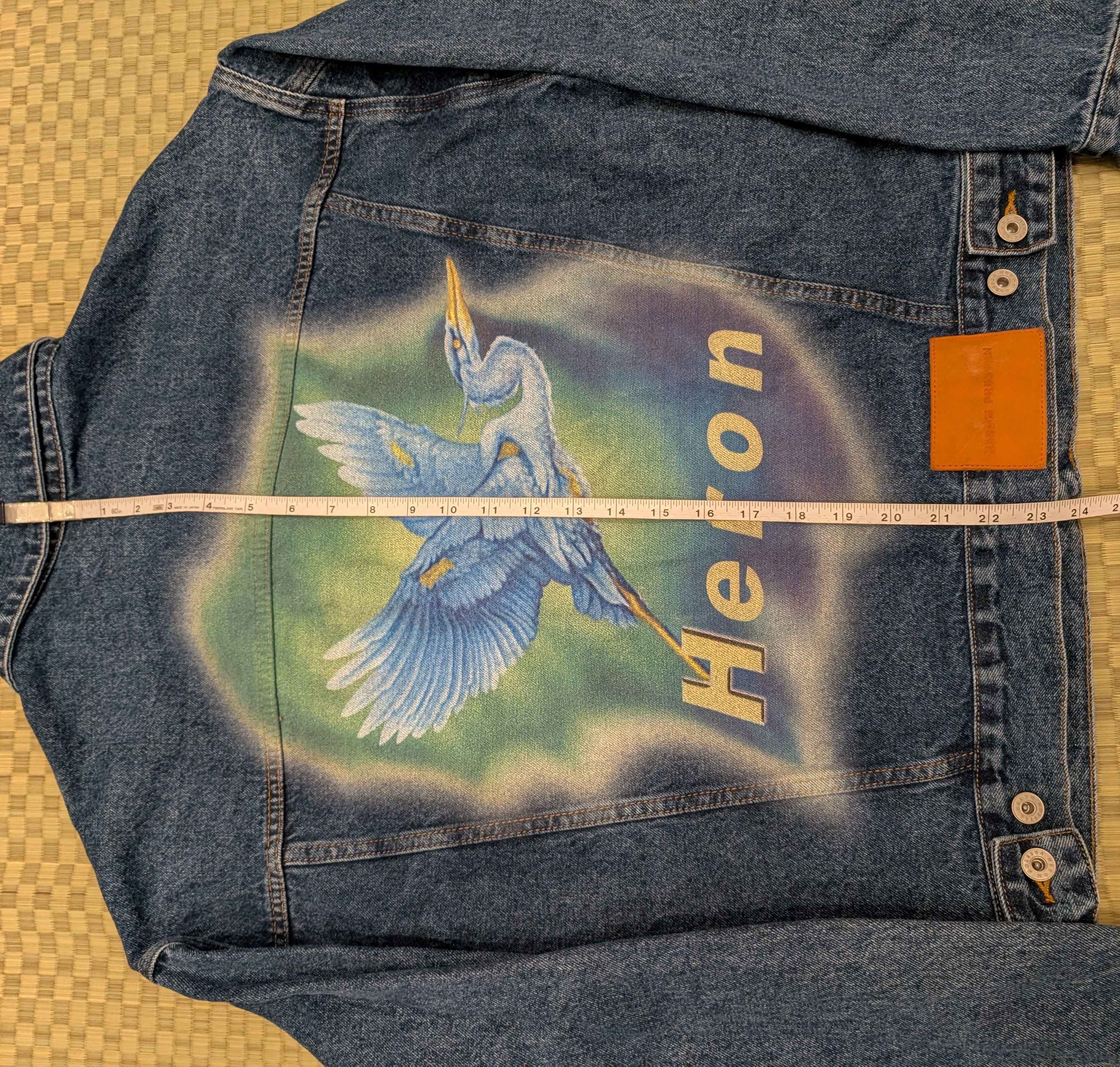 Heron Preston Heron Preston Denim Airbrush Heron Jacket Made in Italy Size US L / EU 52-54 / 3 - 9 Thumbnail