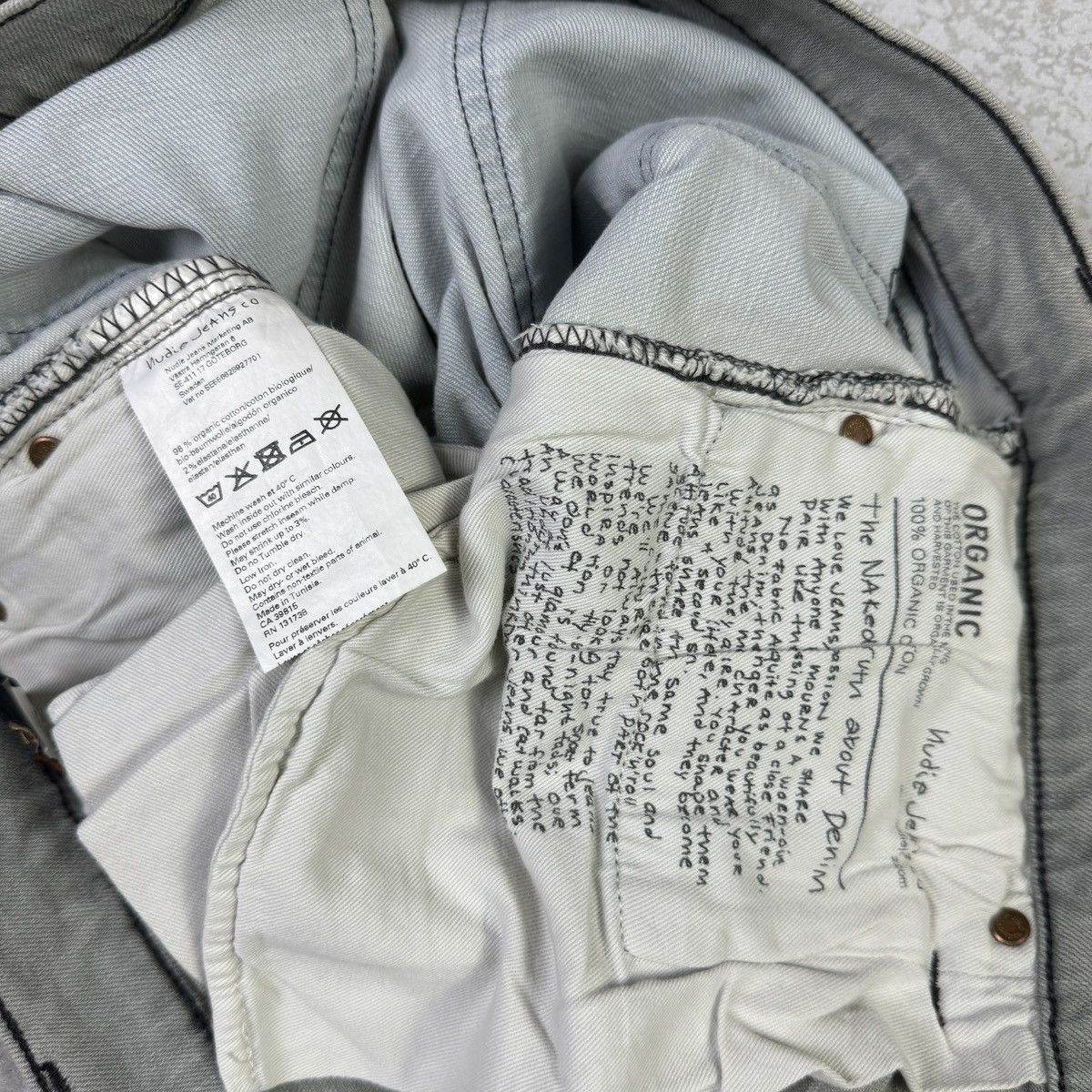 Nudie Jeans 🔥Nudie Tight Long John 2 tone Jeans Size US 32 / EU 48 - 14 Thumbnail