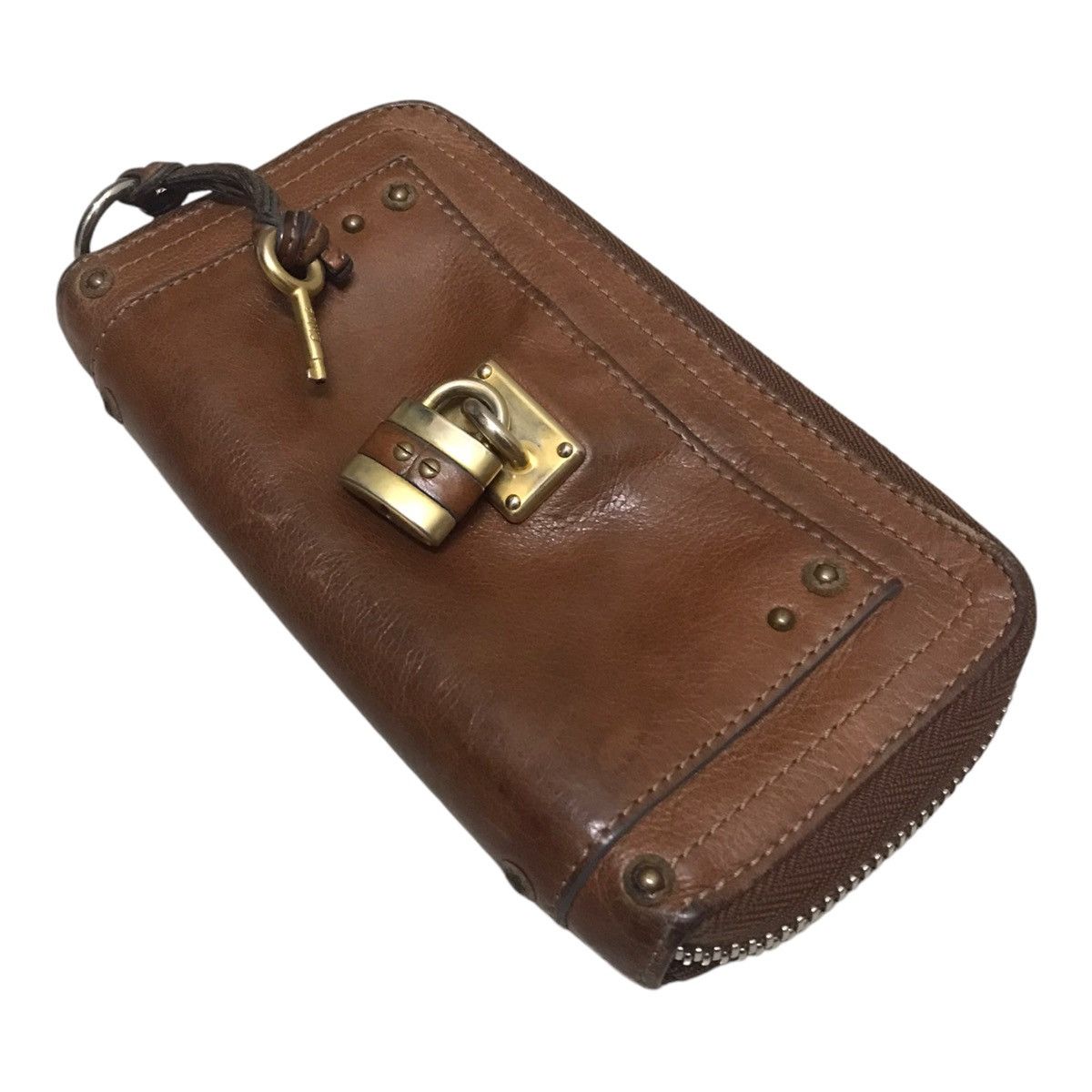 Chloe Chloe Brown Paddington Leather Wallet Size ONE SIZE - 2 Thumbnail