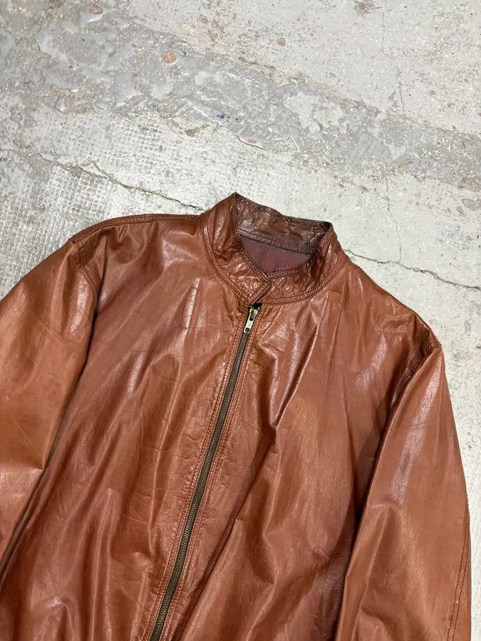 Roberto Cavalli AW2000 Roberto Cavalli Biker Red Bordeaux Leather Jacket Size US M / EU 48-50 / 2 - 4 Thumbnail