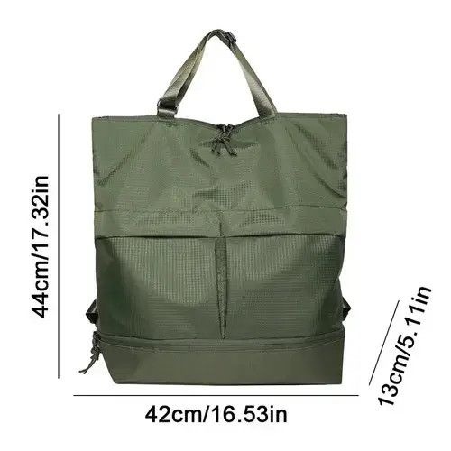 Japanese Brand × Vintage Utility capacity grunge nylon waterproof tote bag backpack Size ONE SIZE - 4 Thumbnail