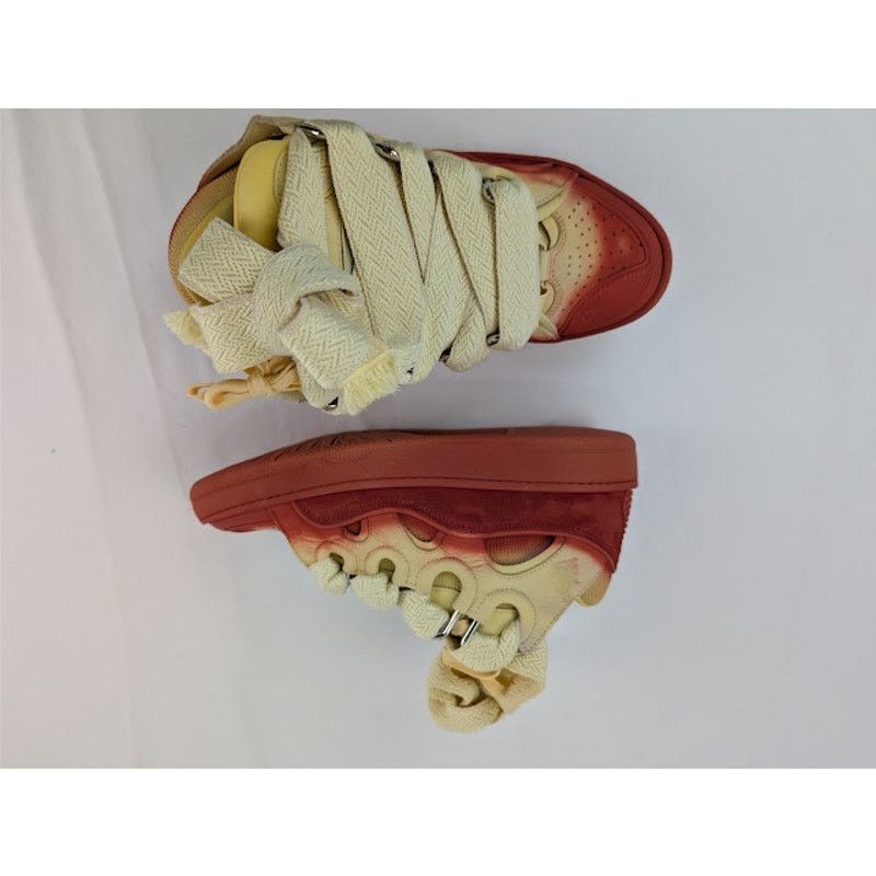 Lanvin o1rshd1 Curb Radiant Spray Effect Sneakers in Venus / Dune Size US 8 / EU 41 - 1 Thumbnail