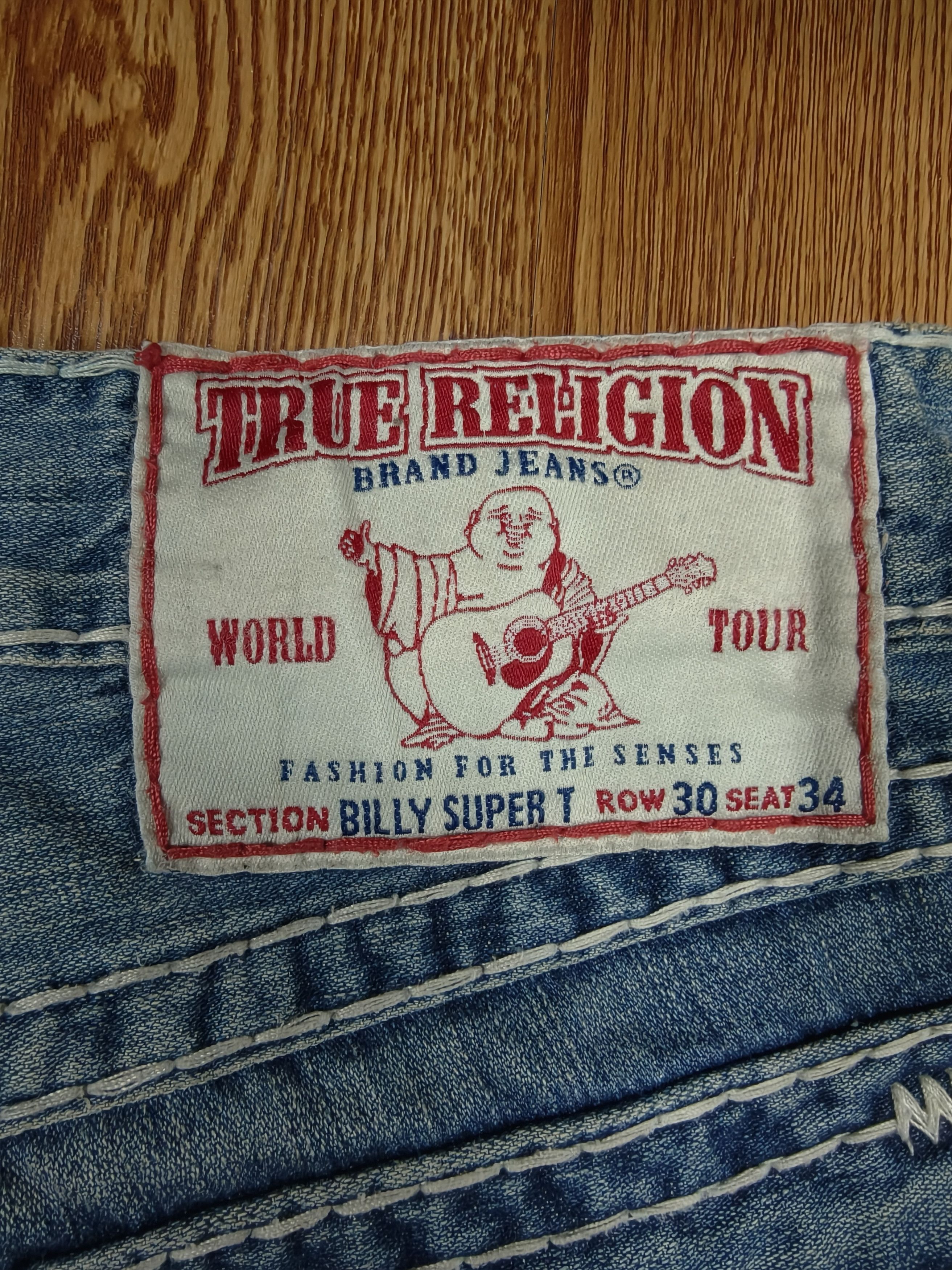 True Religion VINTAGE 2007 True Religion Jeans Size 34 BILLY SUPER T Blue Size US 34 / EU 50 - 3 Thumbnail