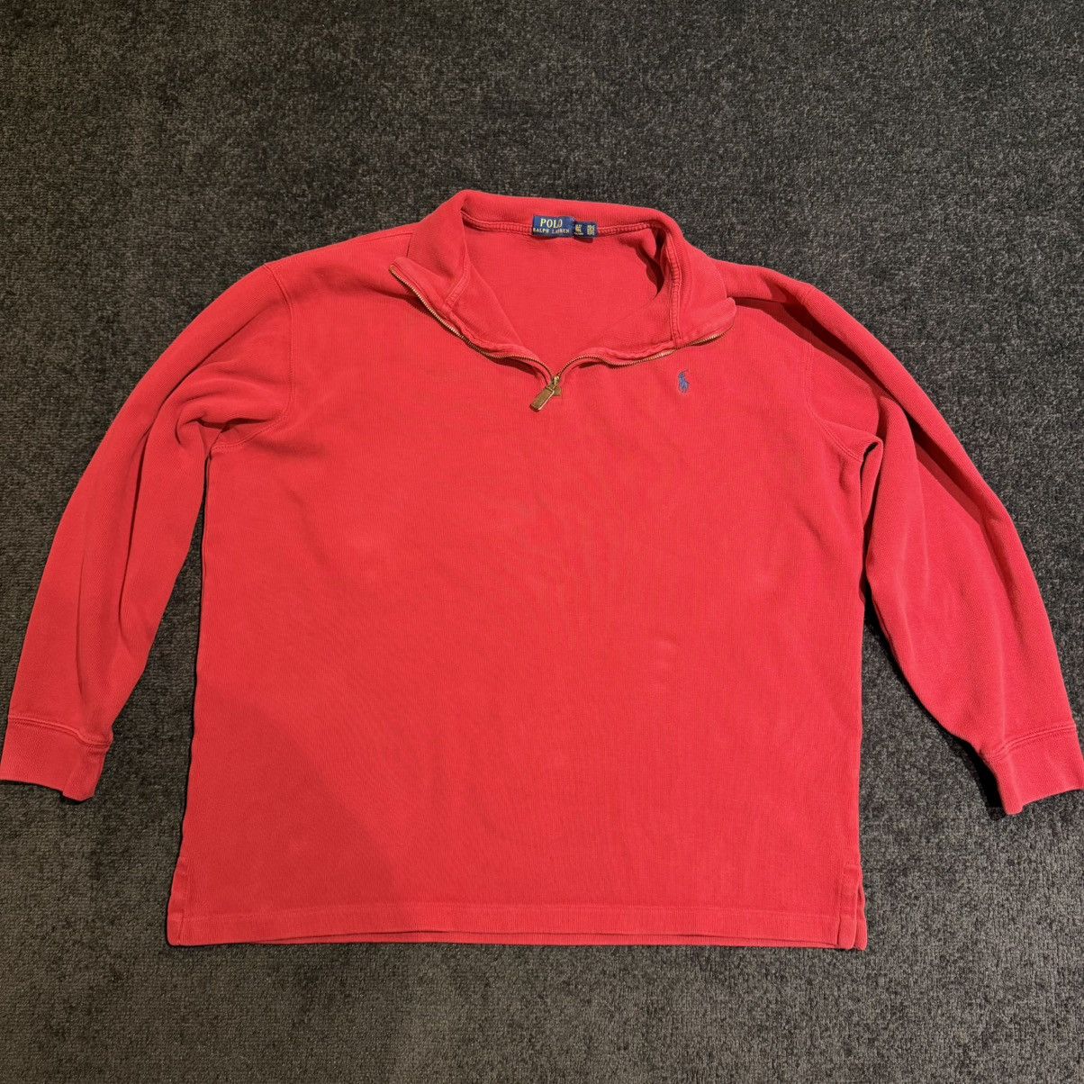 Polo Ralph Lauren Polo Ralph Lauren vintage red Quarter zip Size US XL / EU 56 / 4 - 3 Thumbnail