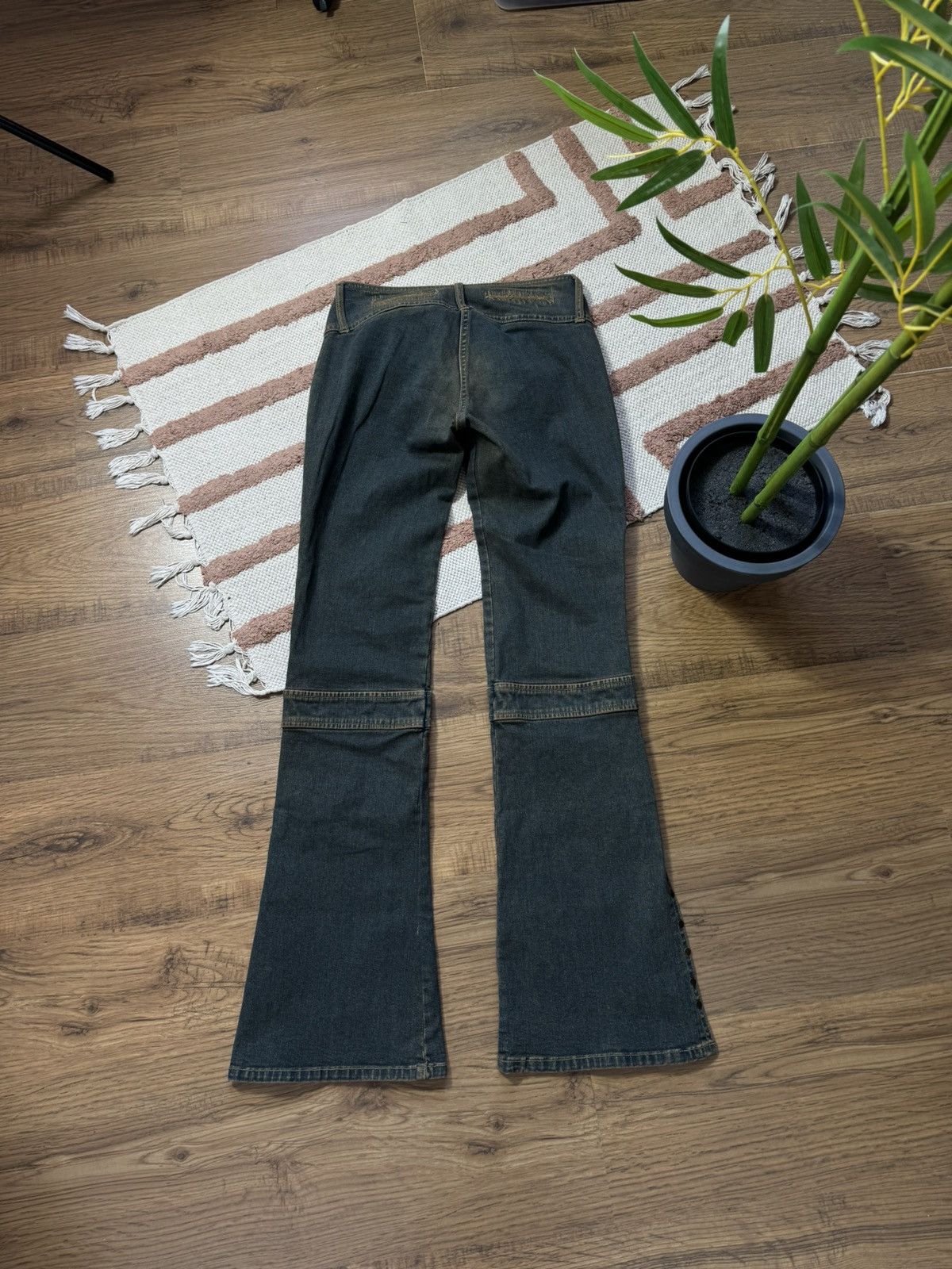 Vintage VINTAGE AVANT GARDE WASHED DENIM PANTS FLARE JEANS Size 28" / US 6 / IT 42 - 6 Thumbnail