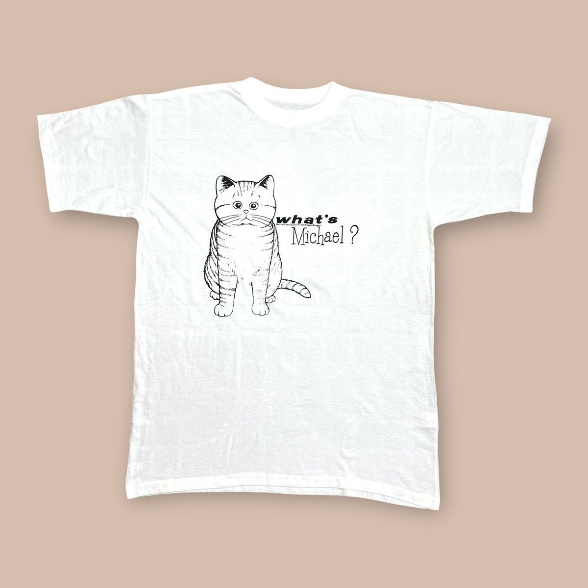 Anime Vintage 80s What's Michael Japanese Manga/Anime Tee Size US L / EU 52-54 / 3 - 1 Thumbnail