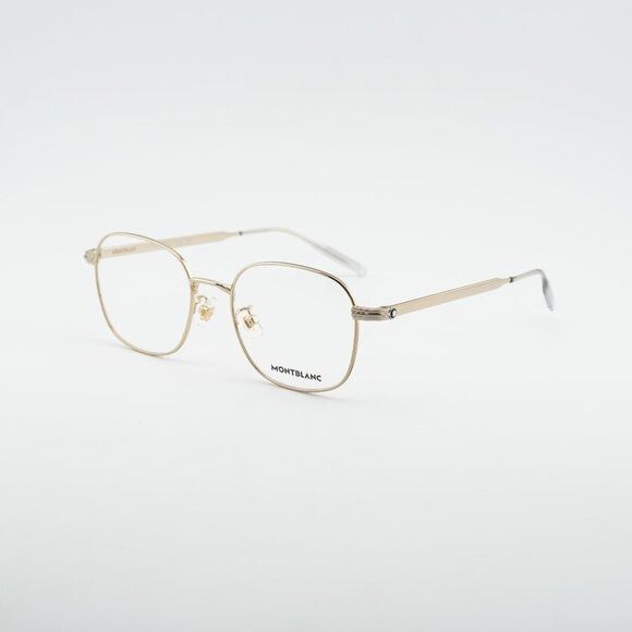 Montblanc Montblanc MB0238OK 001 Eyeglasses Gold 52mm Square Frame Size ONE SIZE - 1 Thumbnail