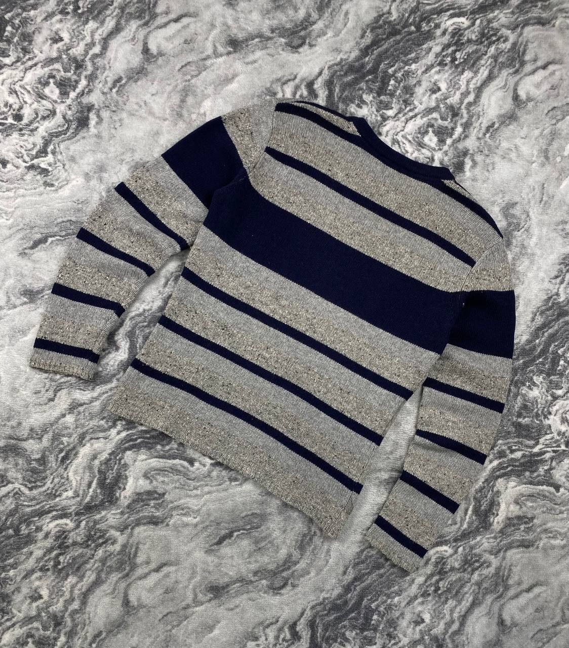 Armani Vintage Armani Jeans Wool Knit Sweater Big Monogram Logo Size US M / EU 48-50 / 2 - 9 Thumbnail