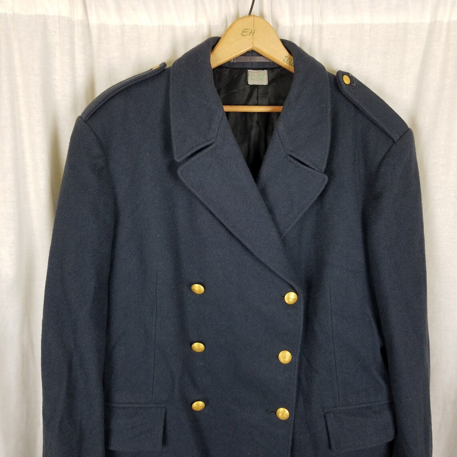 Vintage Military Widengrens Court of Appeal Wool Peacoat Coat C52 Size US XL / EU 56 / 4 - 2 Thumbnail