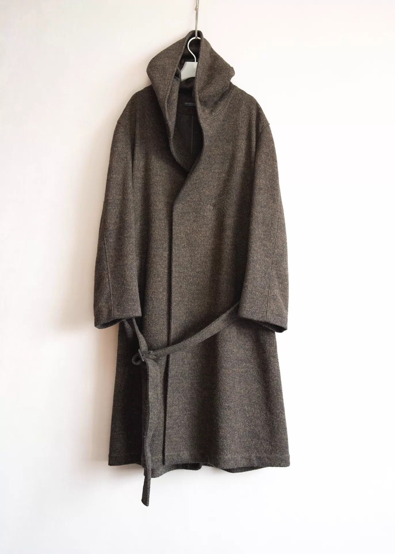 Yohji Yamamoto Yohji Yamamoto Reg Boxer Robe Belted Rock Brown Beige Size US L / EU 52-54 / 3 - 2 Thumbnail