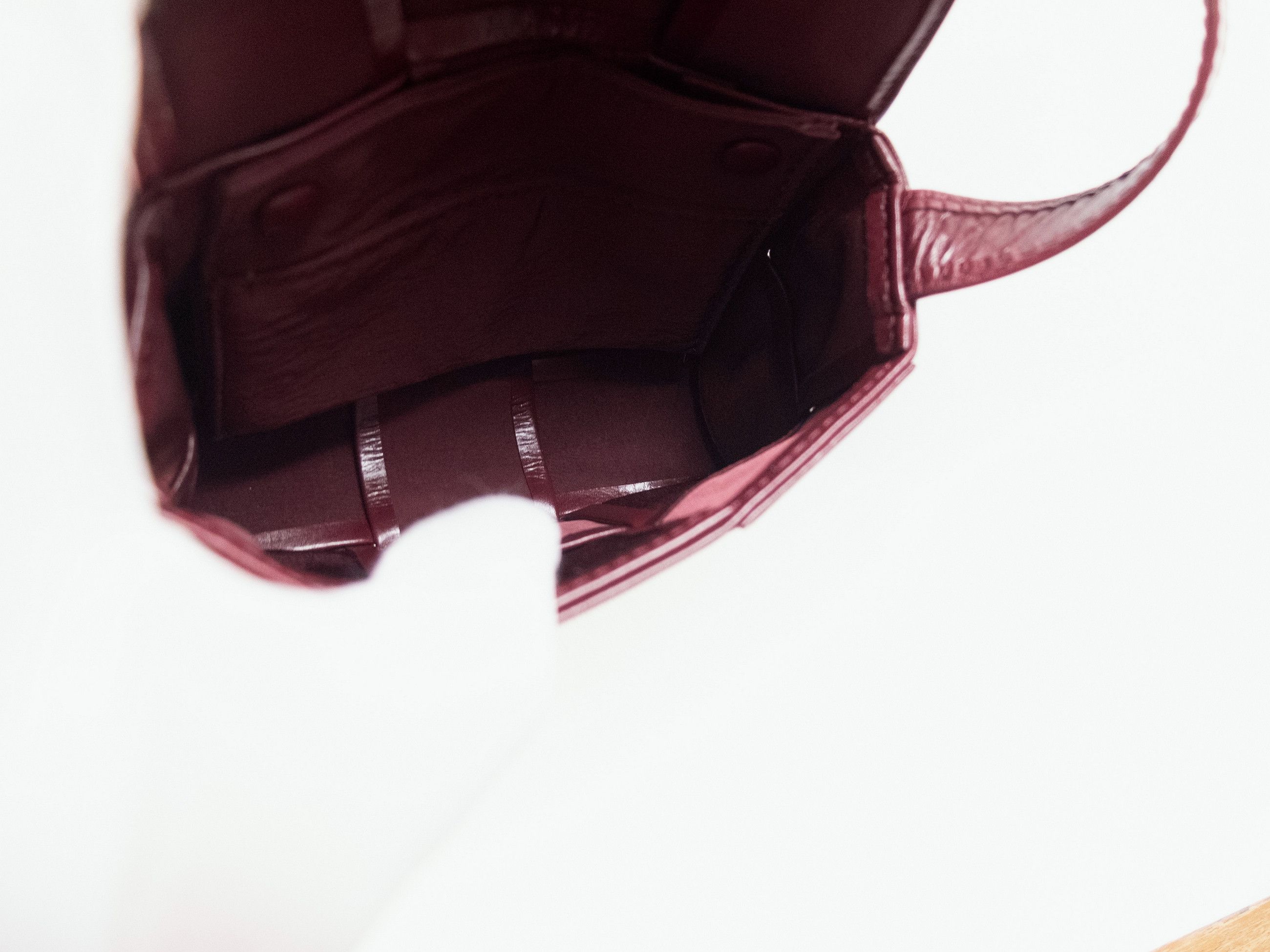 Bottega Veneta BOTTEGA VENETA Candy Cassette burgundy leather mini bag Size ONE SIZE - 11 Thumbnail