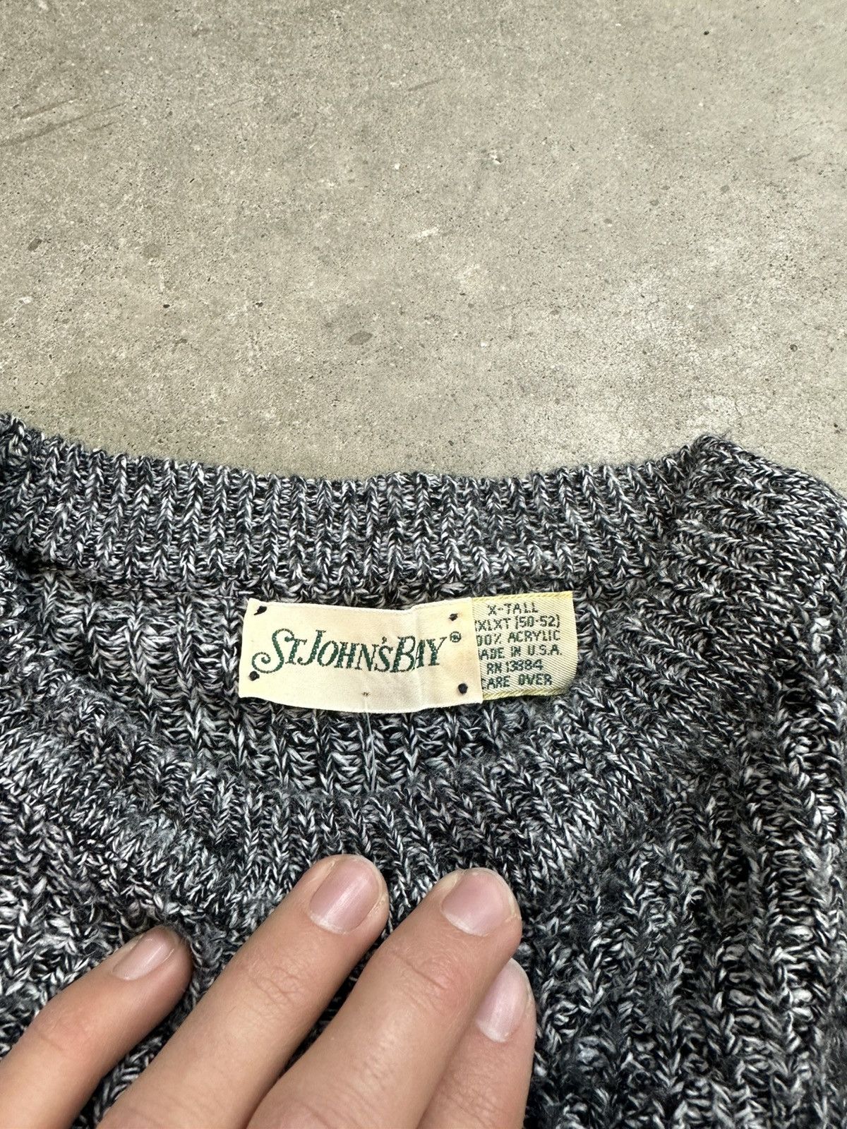 St. Johns Bay × Vintage vintage 90s st. johns bay cable knit sweater xl Size US XL / EU 56 / 4 - 3 Thumbnail