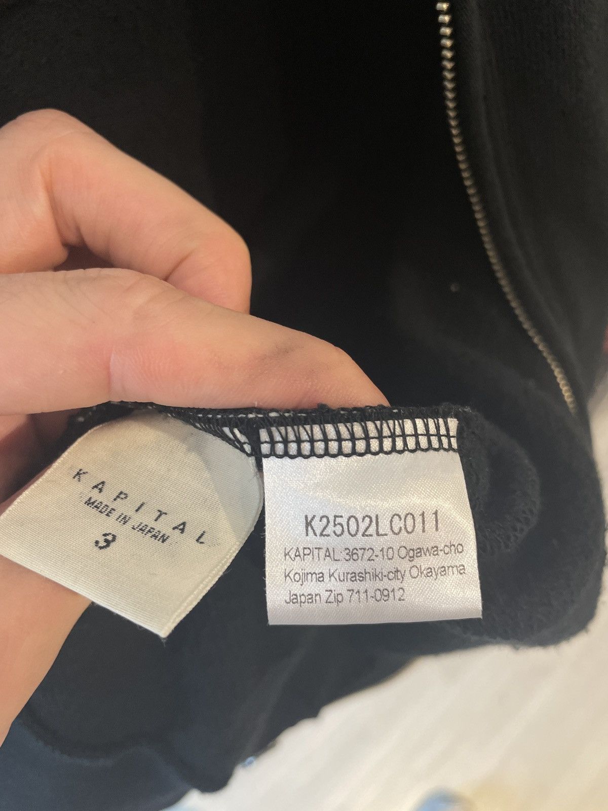 Kapital Kapital Fleece Smiley Zip Up Black Size 3 Size US L / EU 52-54 / 3 - 8 Thumbnail