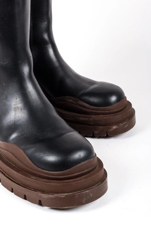 Bottega Veneta o1tko11025 Lug Boots in Black Size US 6 / EU 39 - 4 Thumbnail