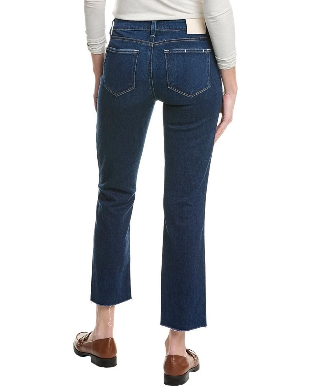 Paige NWOT Paige Amber Crop Jean Premium Denim w/ Raw Hem - 32 Size 32" / US 10 / IT 46 - 11 Thumbnail