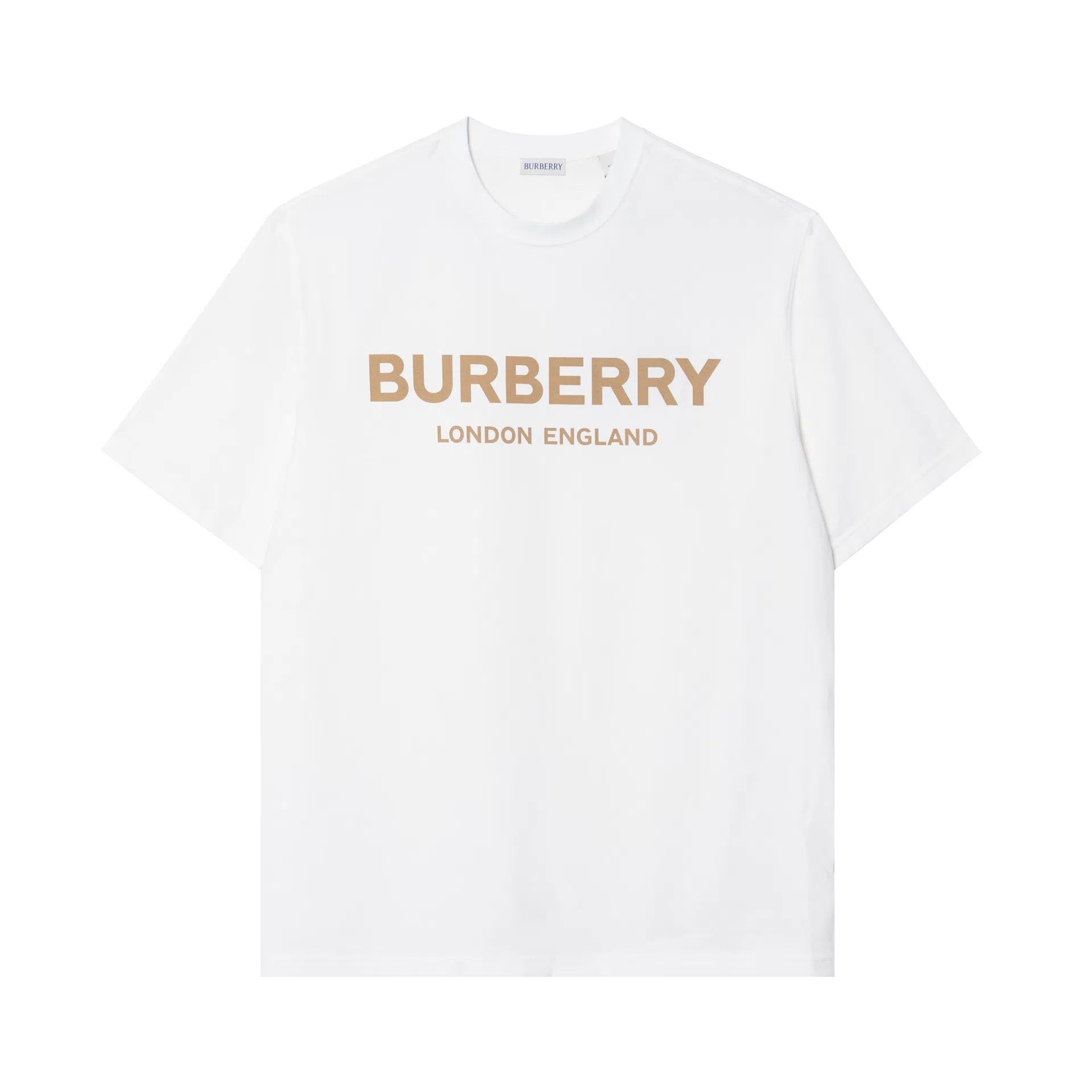 Burberry o1w1db10326 Ellison Logo T-Shirt in White Size US M / EU 48-50 / 2 - 1 Thumbnail