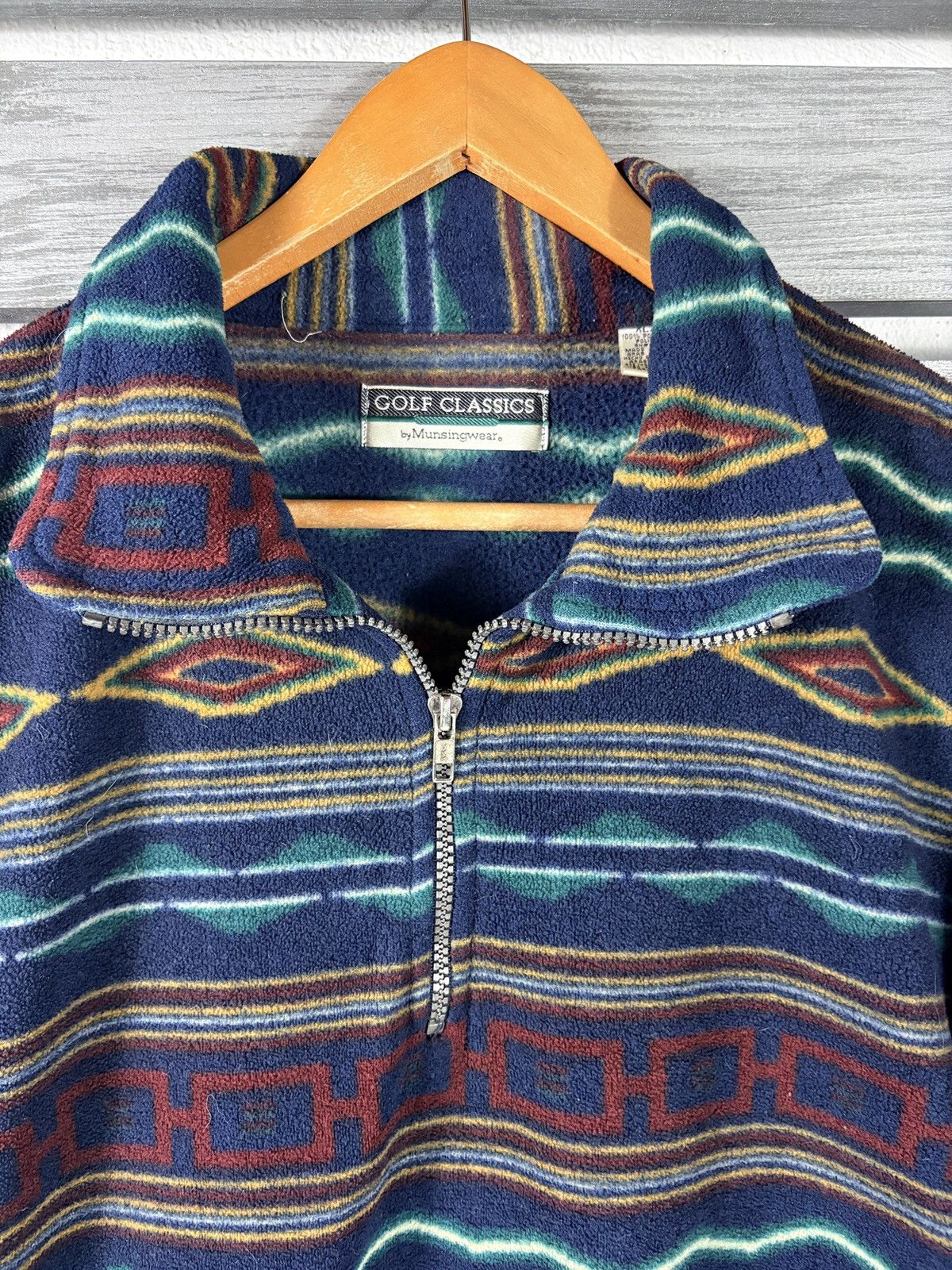 Other Vintage 90s Munsingwear Sweatshirt Mens XL Southwest 1/4 Zip Size US XL / EU 56 / 4 - 2 Thumbnail