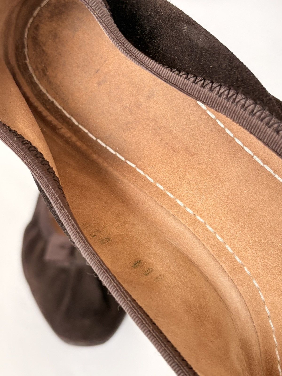 Salvatore Ferragamo Salvatore Ferragamo Brown Suede Ballet Flats Bow 40.5 10 Size US 10 / IT 40 - 6 Thumbnail