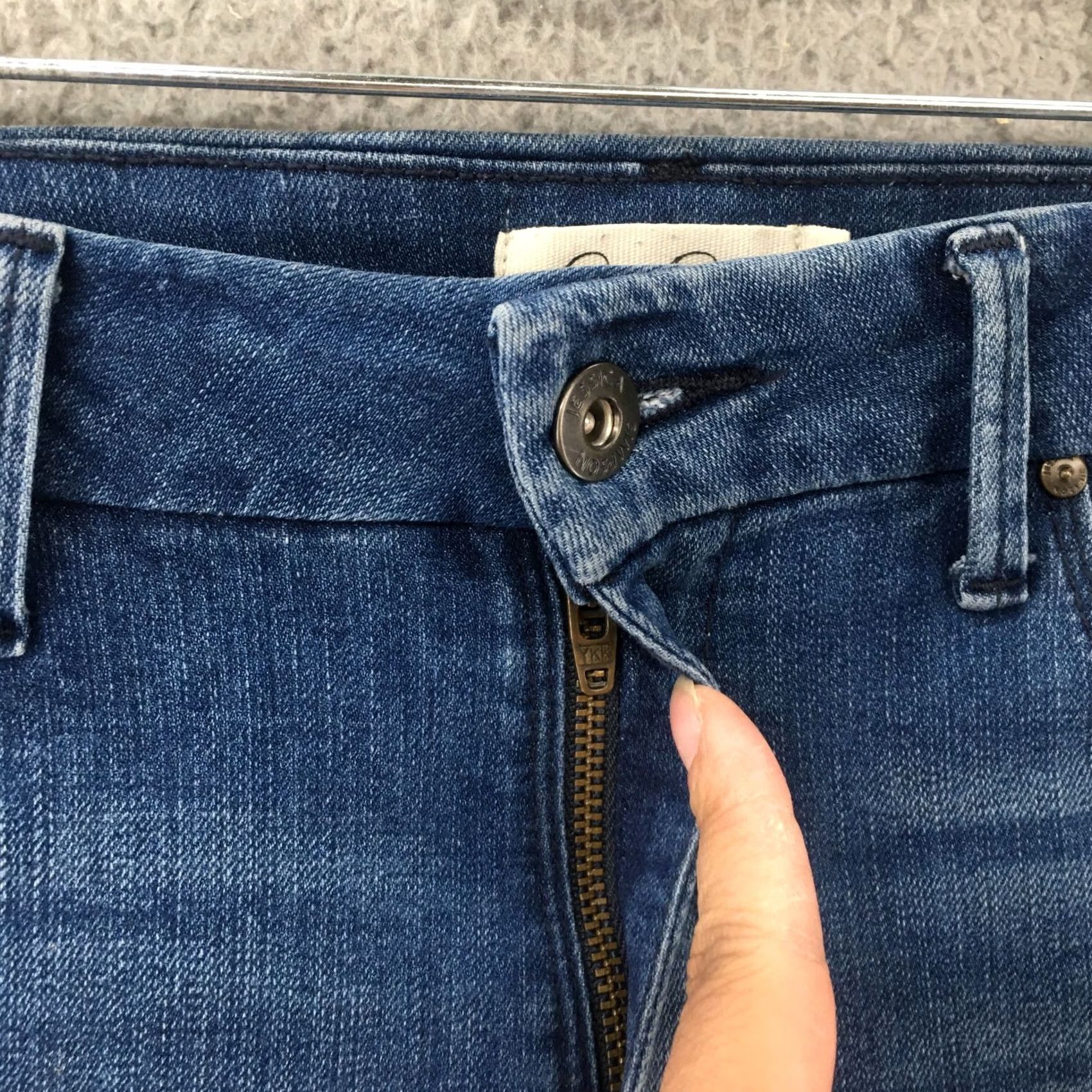Jessica Simpson Jessica Simpson Adored High Rise Ankle Jeans Womens 29 Blue Denim Zip Size 29" - 4 Thumbnail
