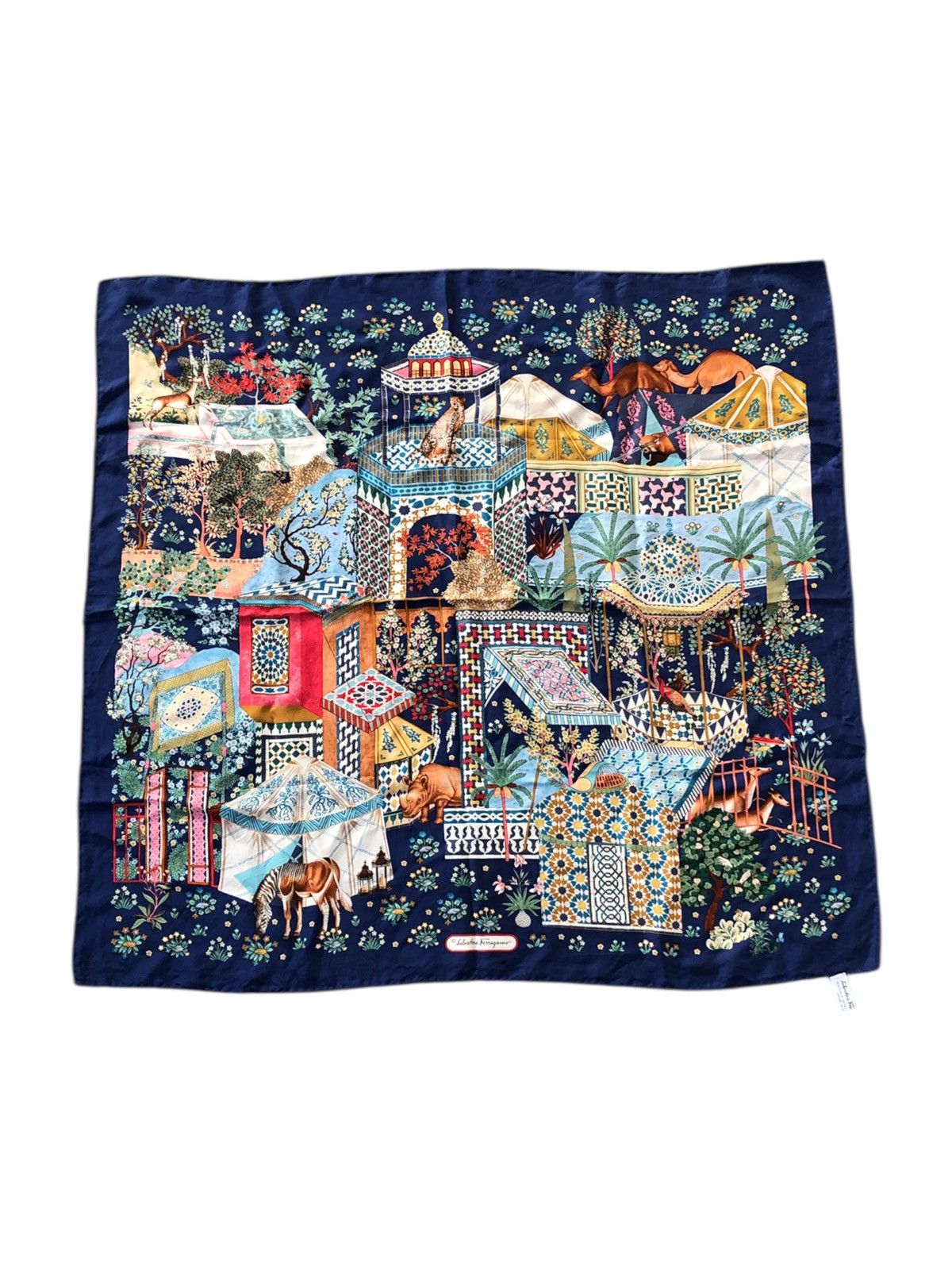 Vintage Salvatore Ferragamo Silk Scarf