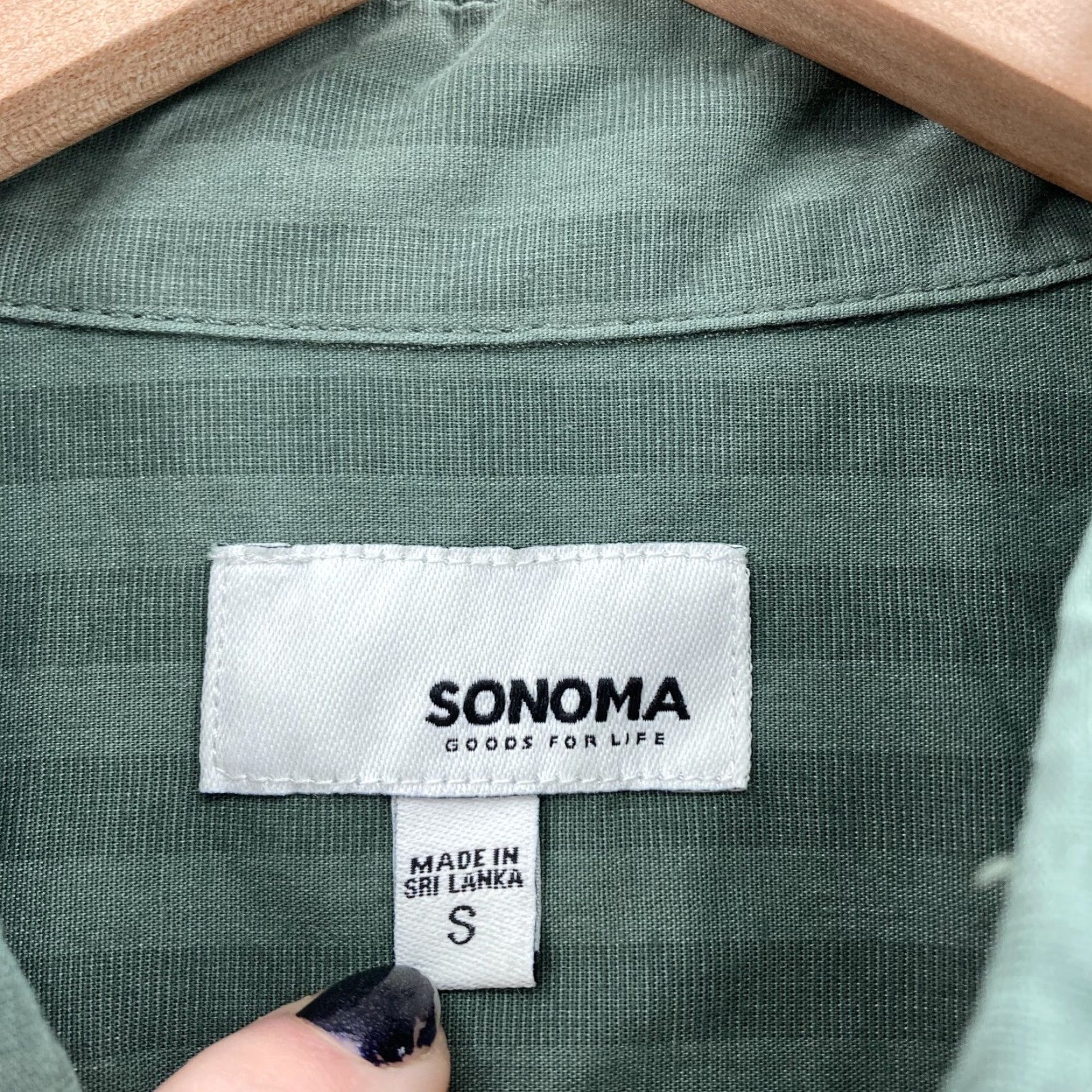 Vintage Sonoma Shirt Mens Small Green Long Sleeve Button Down Flexwear Check Plaid NWT Size US S / EU 44-46 / 1 - 2 Thumbnail