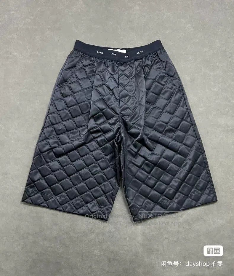 Song For The Mute SONG FOR THE MUTE Diamond-shaped nylon elastic shorts Size US 32 / EU 48 - 1 Thumbnail