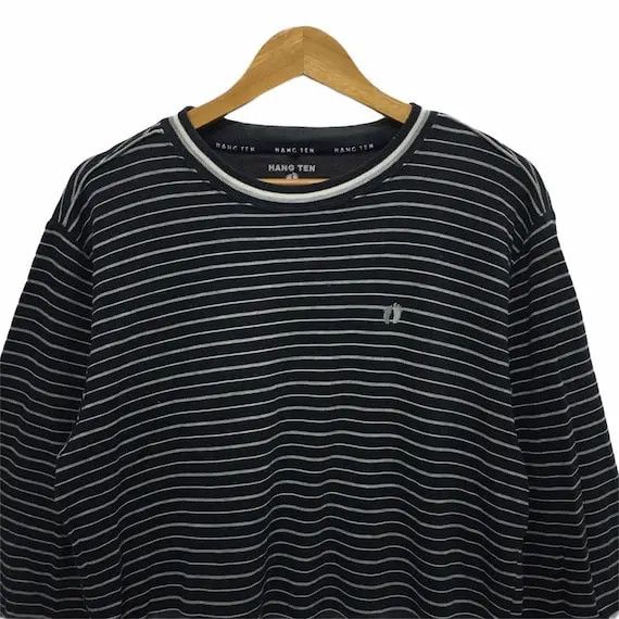 Hang Ten Vtg HANG TEN Surfing Hawaii Crewneck Sweatshirt Striped Surf Size US M / EU 48-50 / 2 - 2 Thumbnail