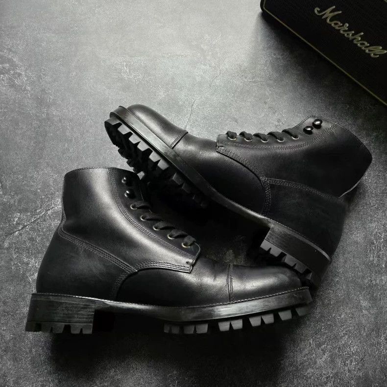 Prada PRADA Black HighTop Martin Boots Size 41.5-2506 Size US 7.5 / EU 40-41 - 5 Thumbnail