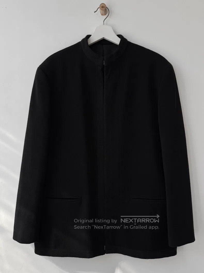Yohji Yamamoto Yohji Yamamoto size l 96AW Early Mainline Minimalist Steel Size 36R - 1 Thumbnail